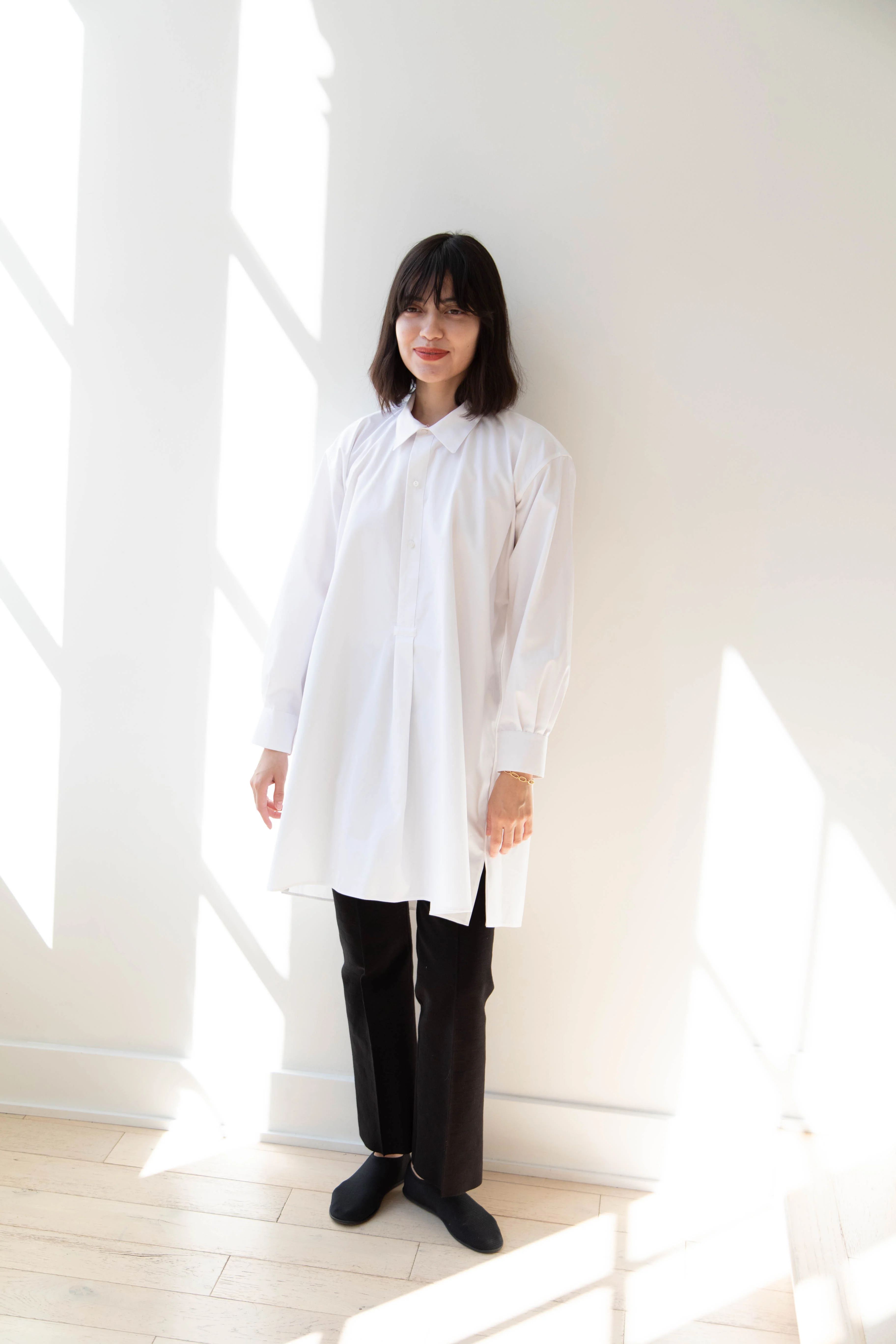 Asciari | Paris Tunic in White Poplin - Image 7
