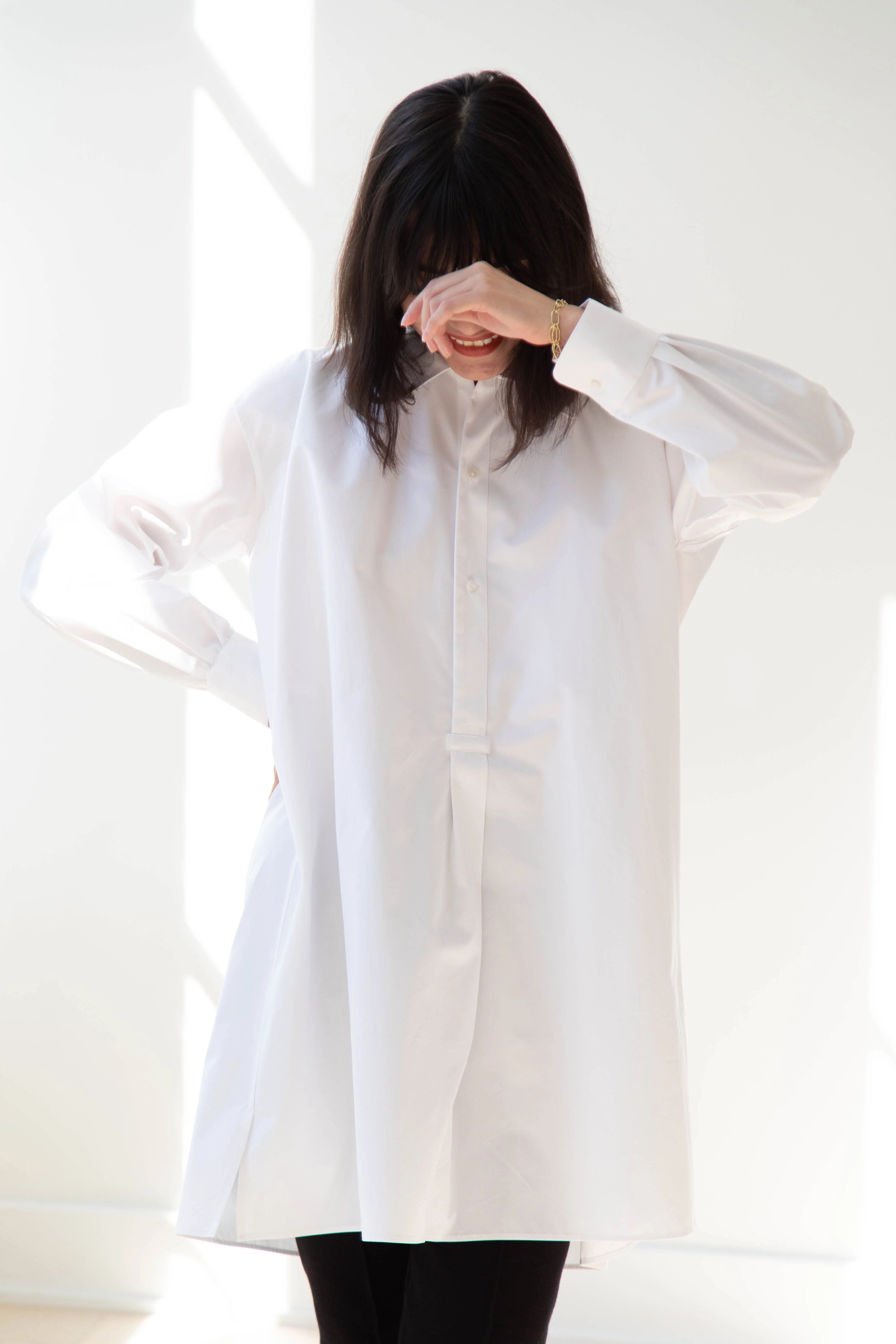 Asciari | Paris Tunic in White Poplin - Image 9