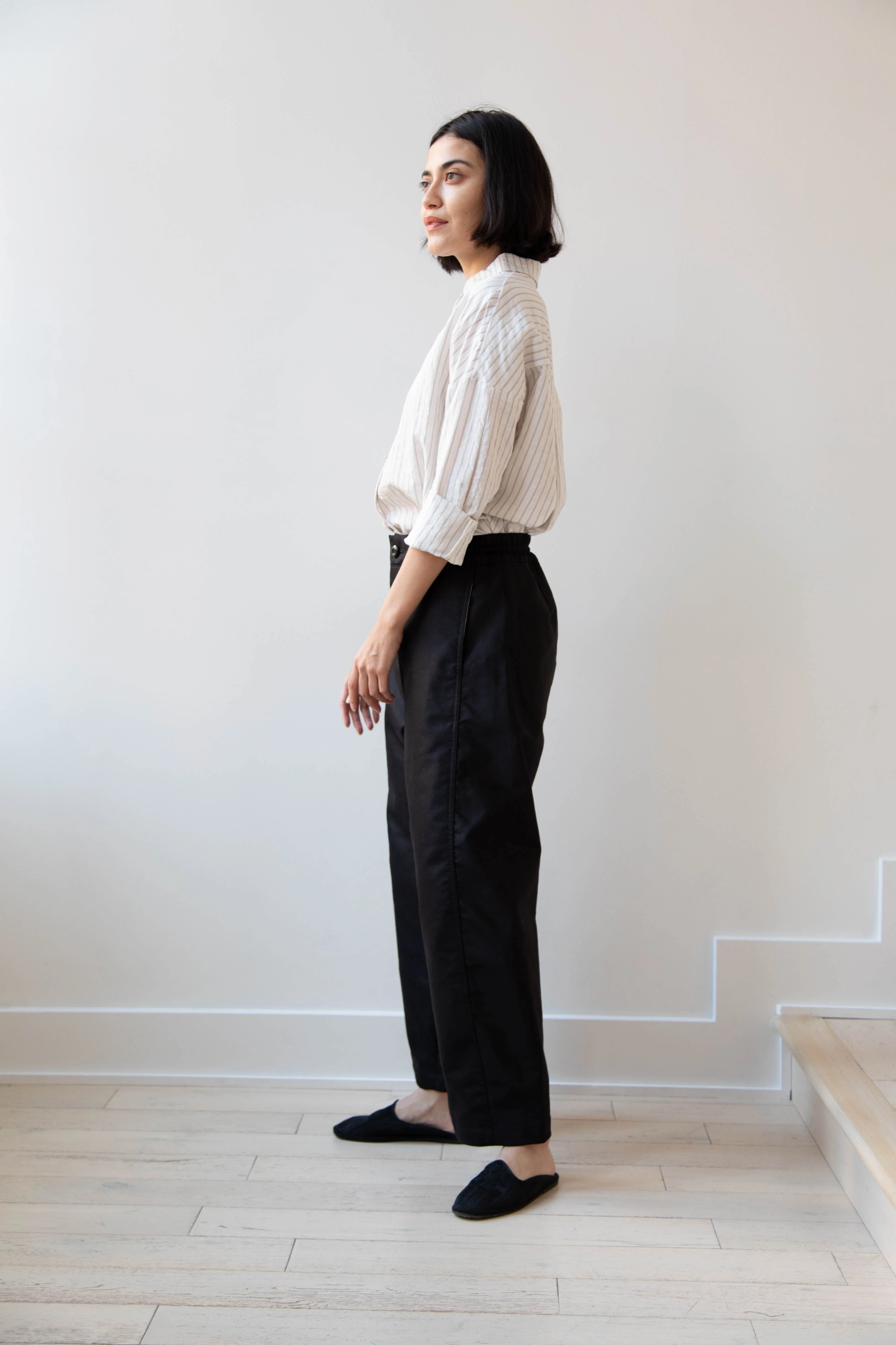 Aseedonclöud | Forest Prophet Trousers in Black Moleskin - Image 14