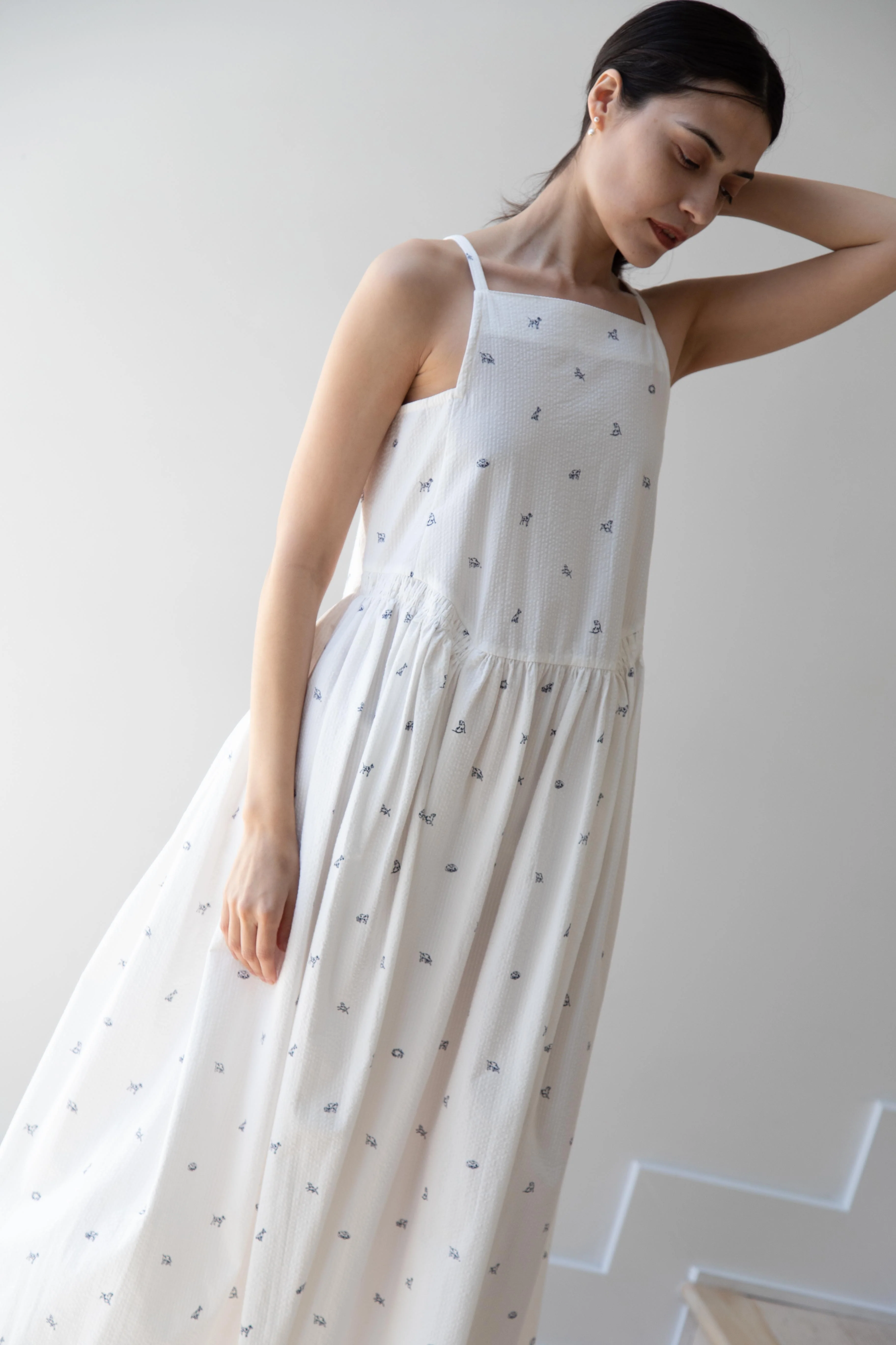 Aseedonclöud | Garden Instrumentalist Dress in the Companion Dog Print - Image 4