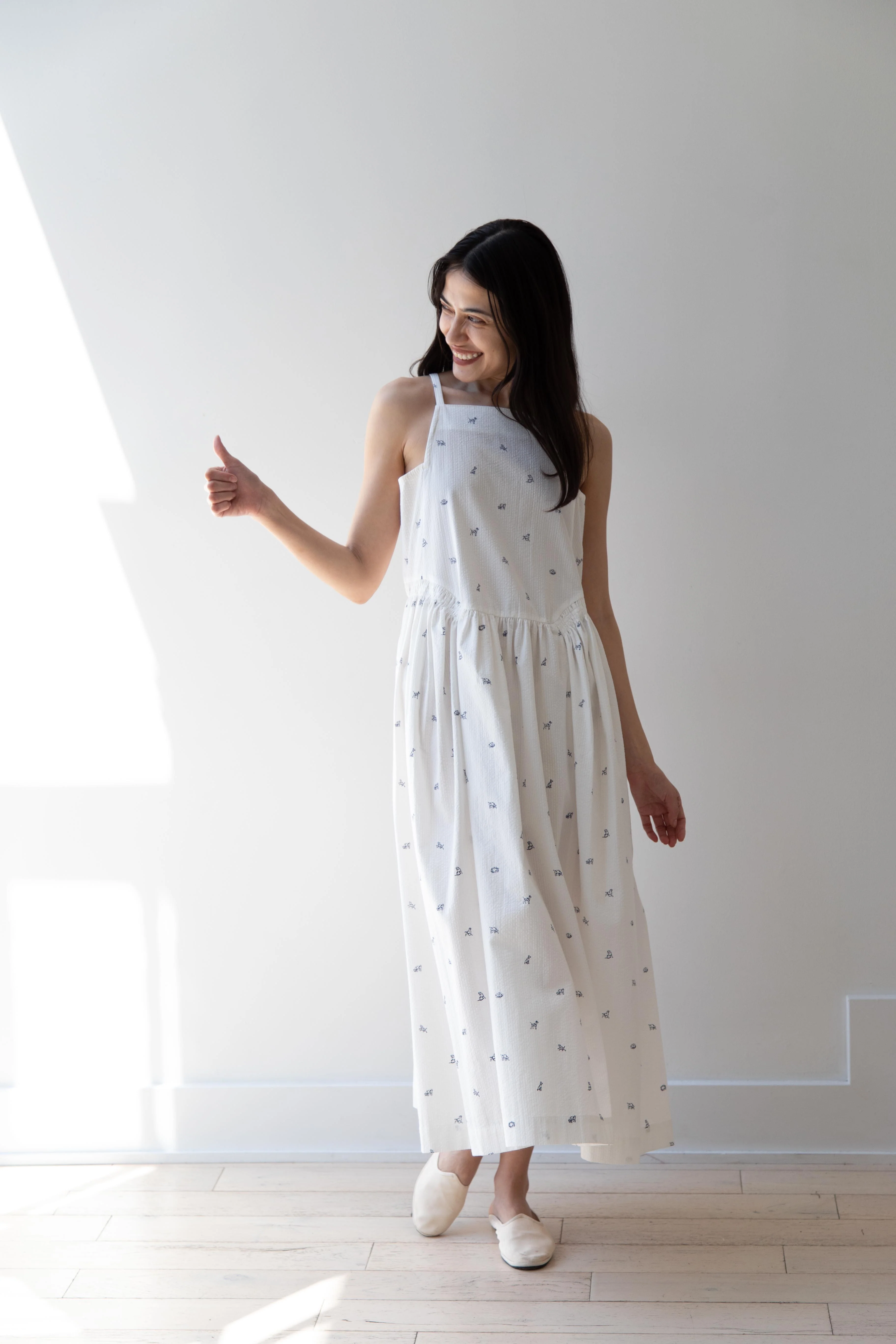 Aseedonclöud | Garden Instrumentalist Dress in the Companion Dog Print - Image 44