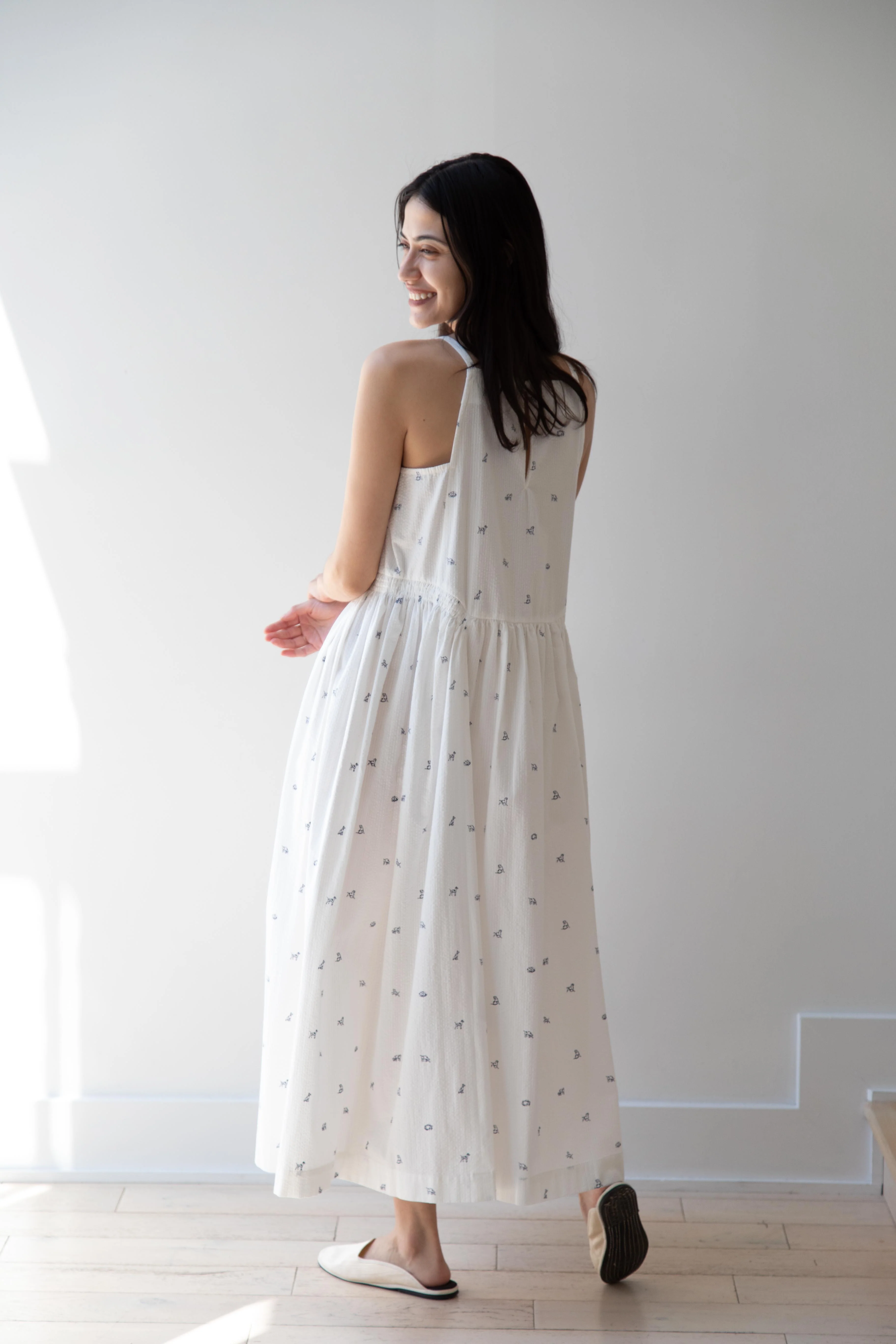 Aseedonclöud | Garden Instrumentalist Dress in the Companion Dog Print - Image 46