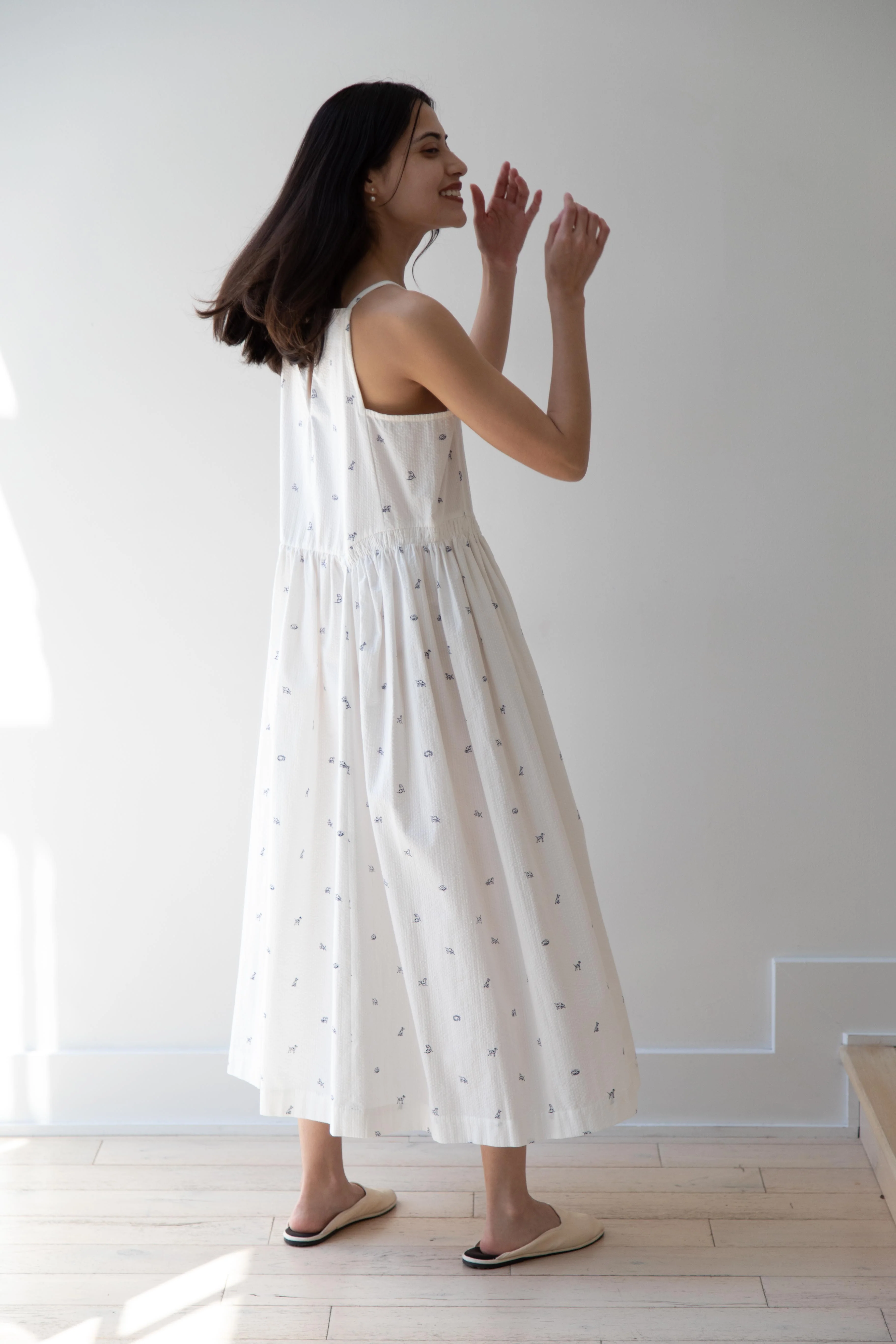Aseedonclöud | Garden Instrumentalist Dress in the Companion Dog Print - Image 47