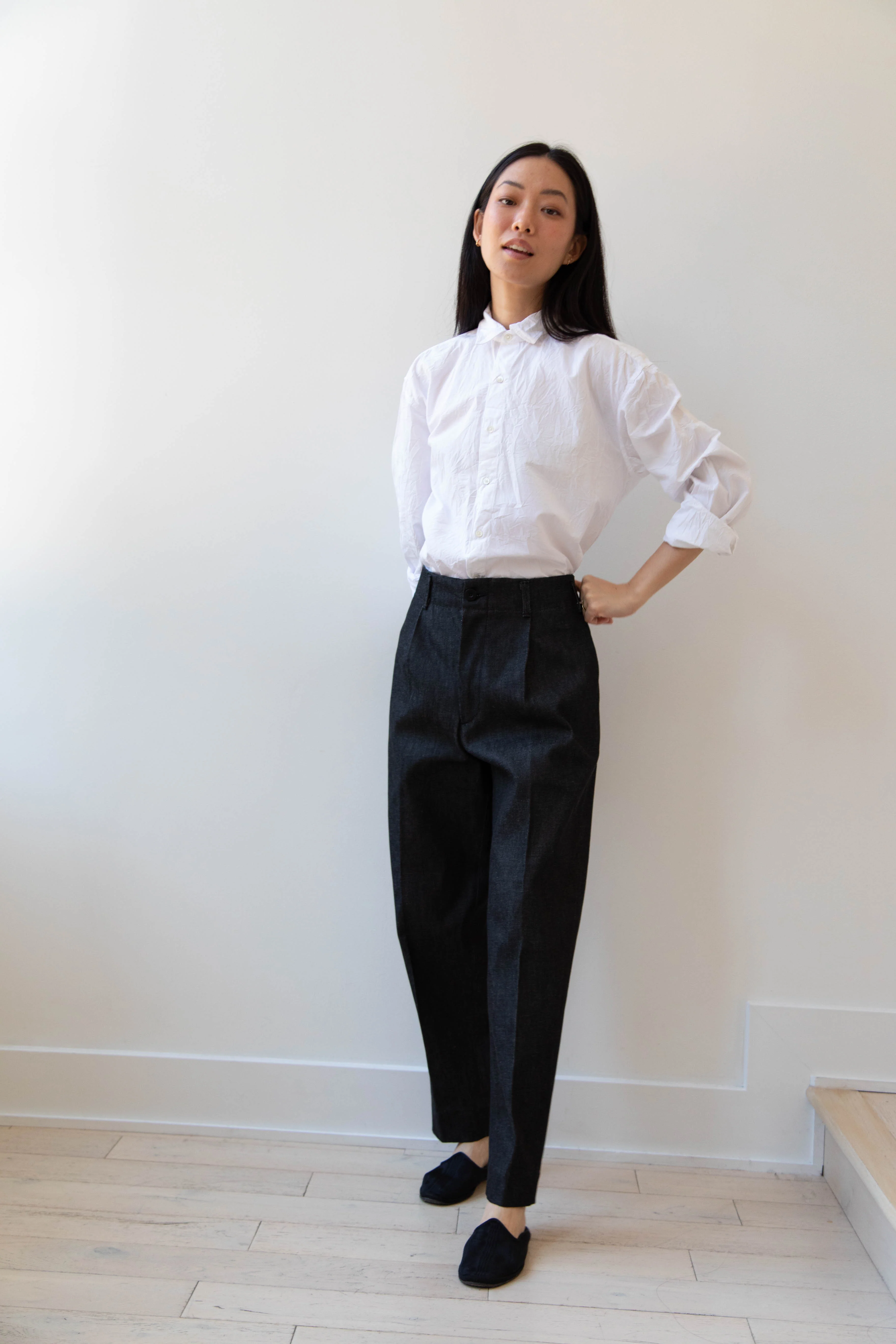 Aseedonclöud | HW Slacks in Black Denim - Image 11