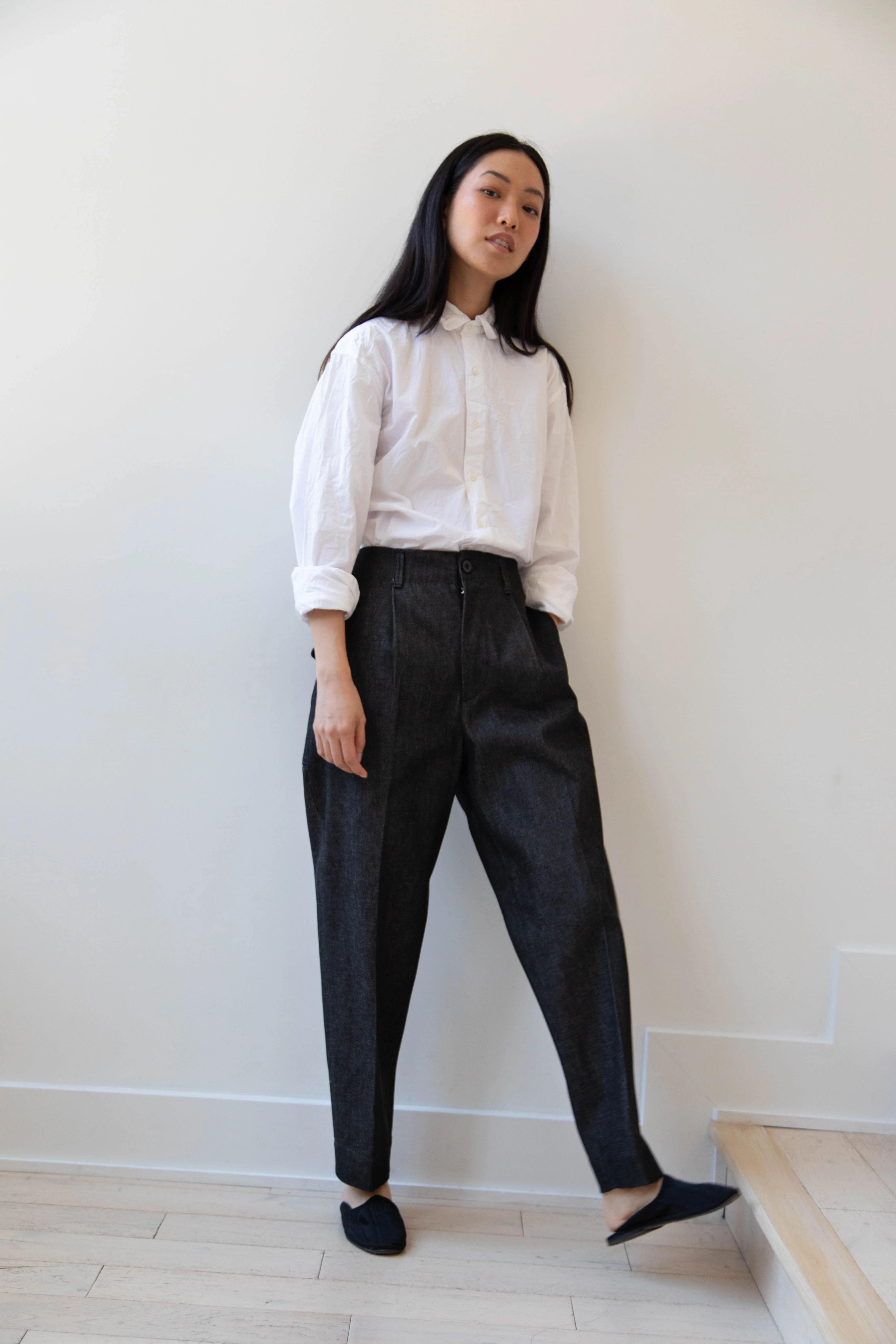 Aseedonclöud | HW Slacks in Black Denim - Image 12