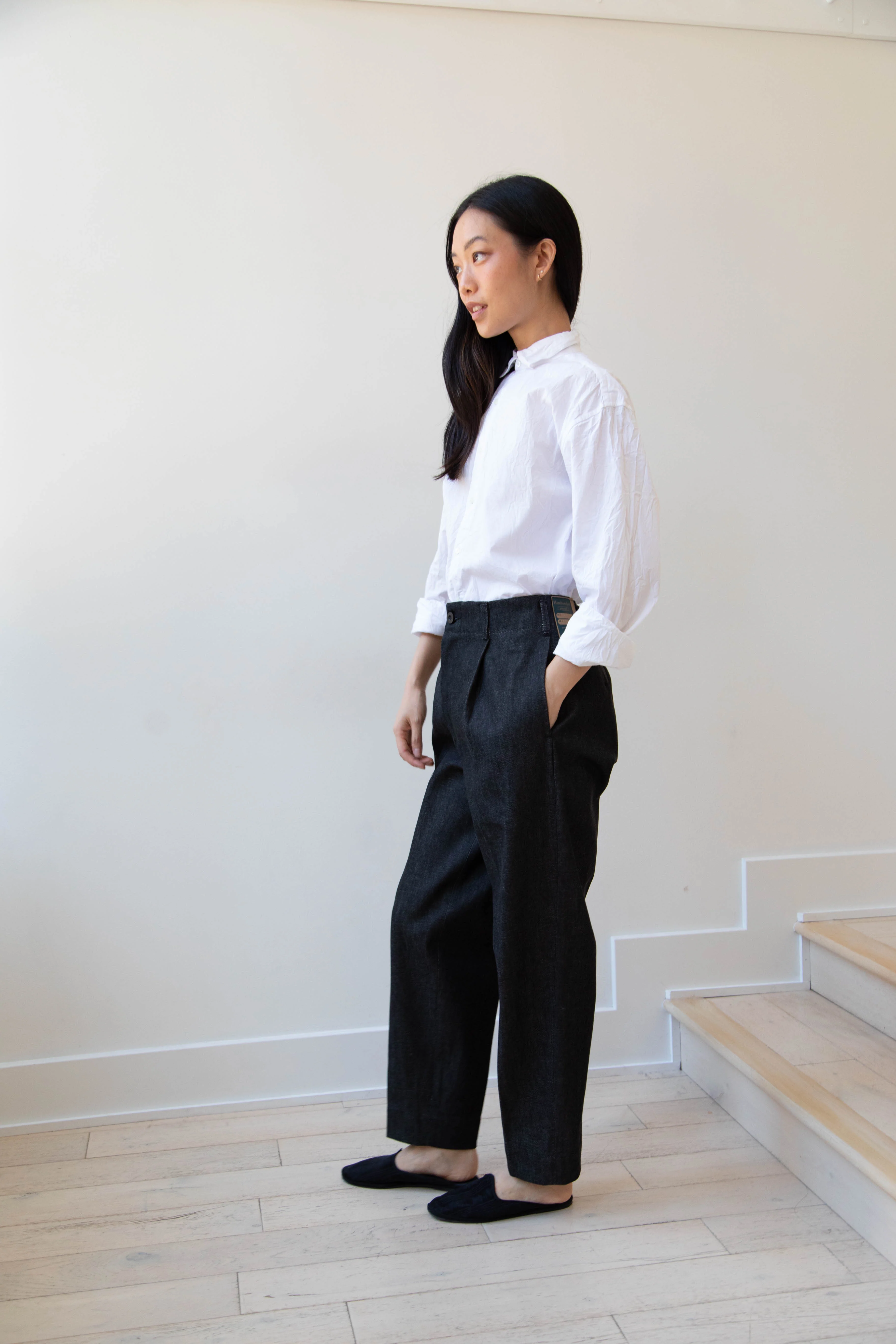 Aseedonclöud | HW Slacks in Black Denim - Image 13