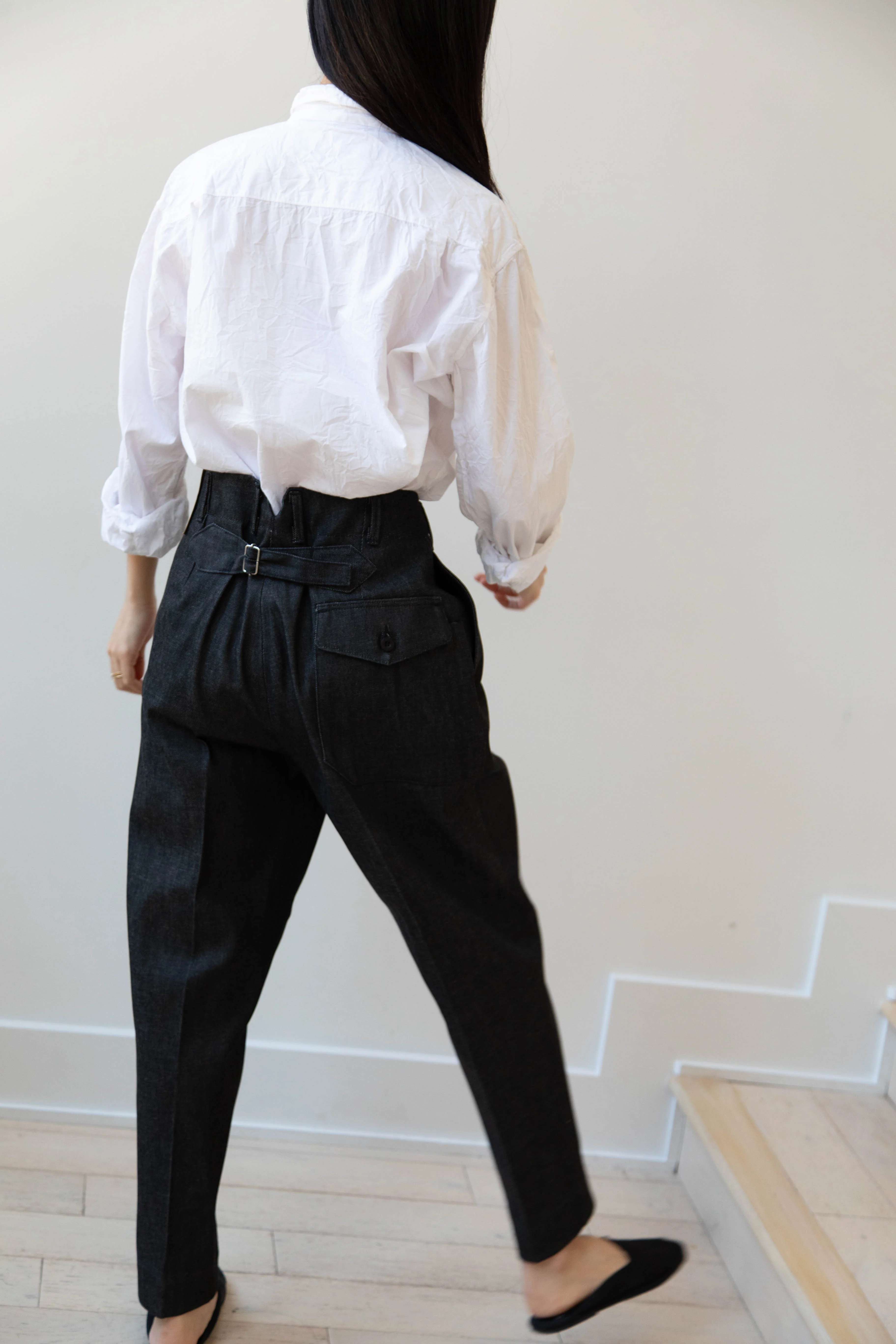 Aseedonclöud | HW Slacks in Black Denim - Image 22