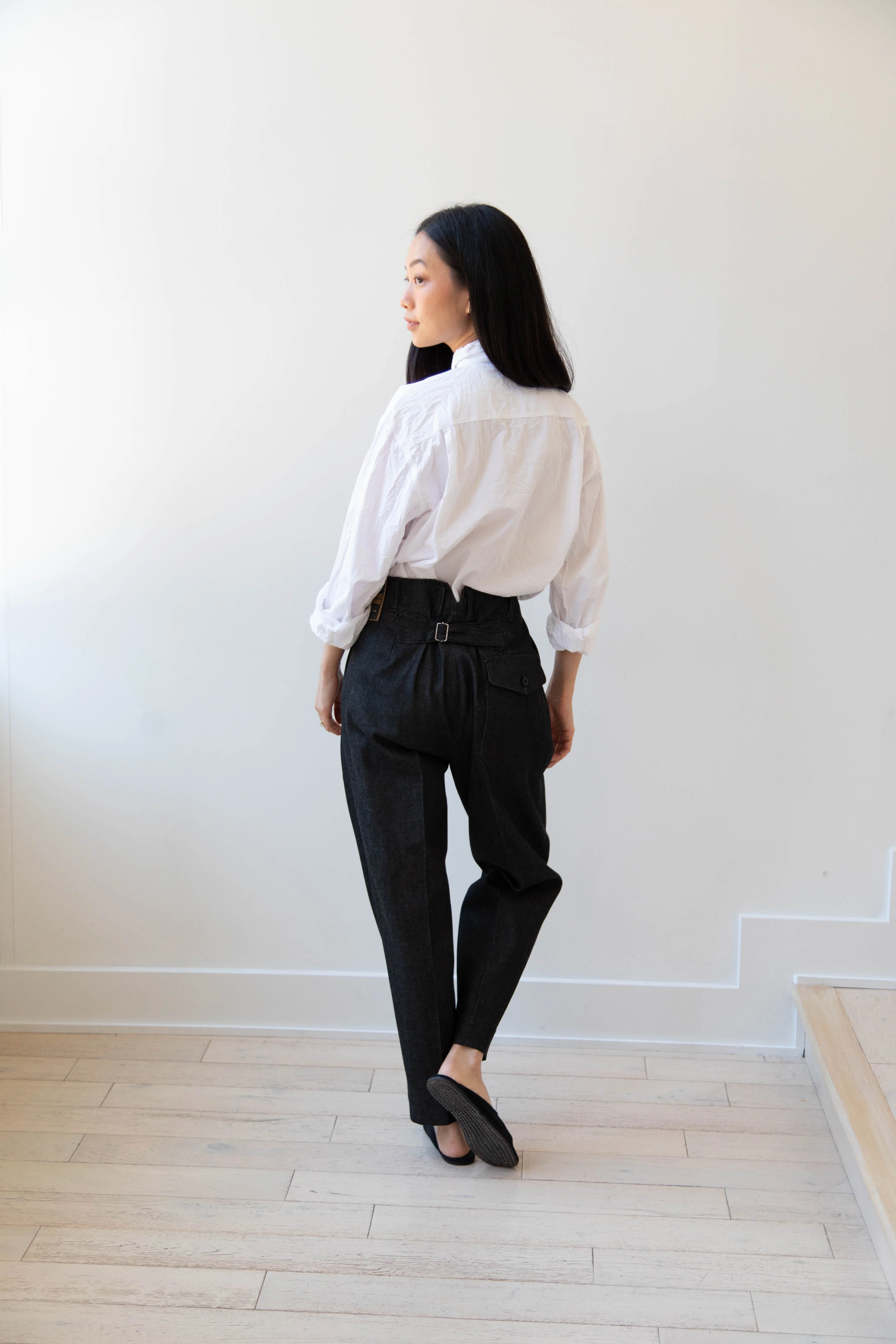 Aseedonclöud | HW Slacks in Black Denim - Image 26