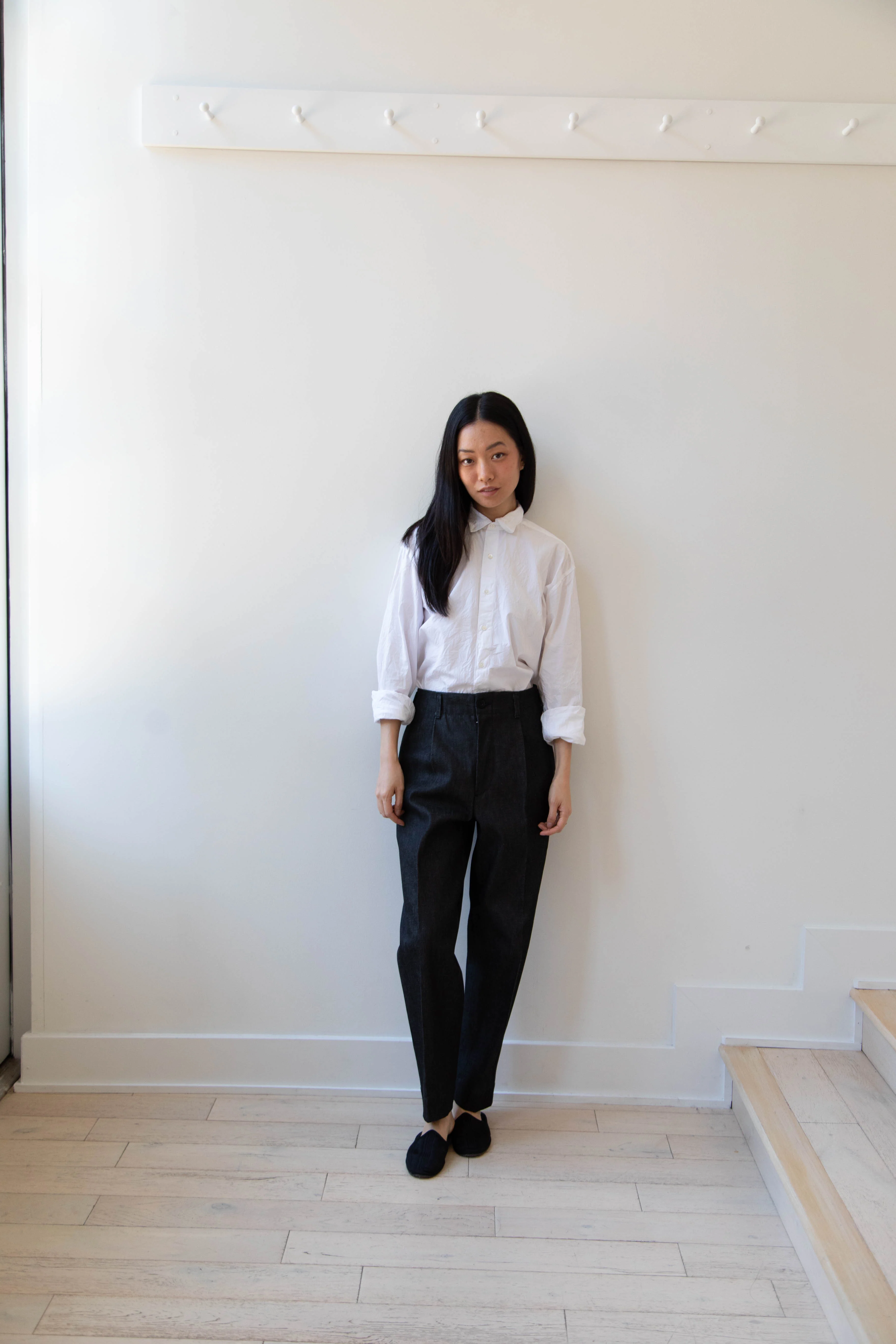 Aseedonclöud | HW Slacks in Black Denim - Image 27