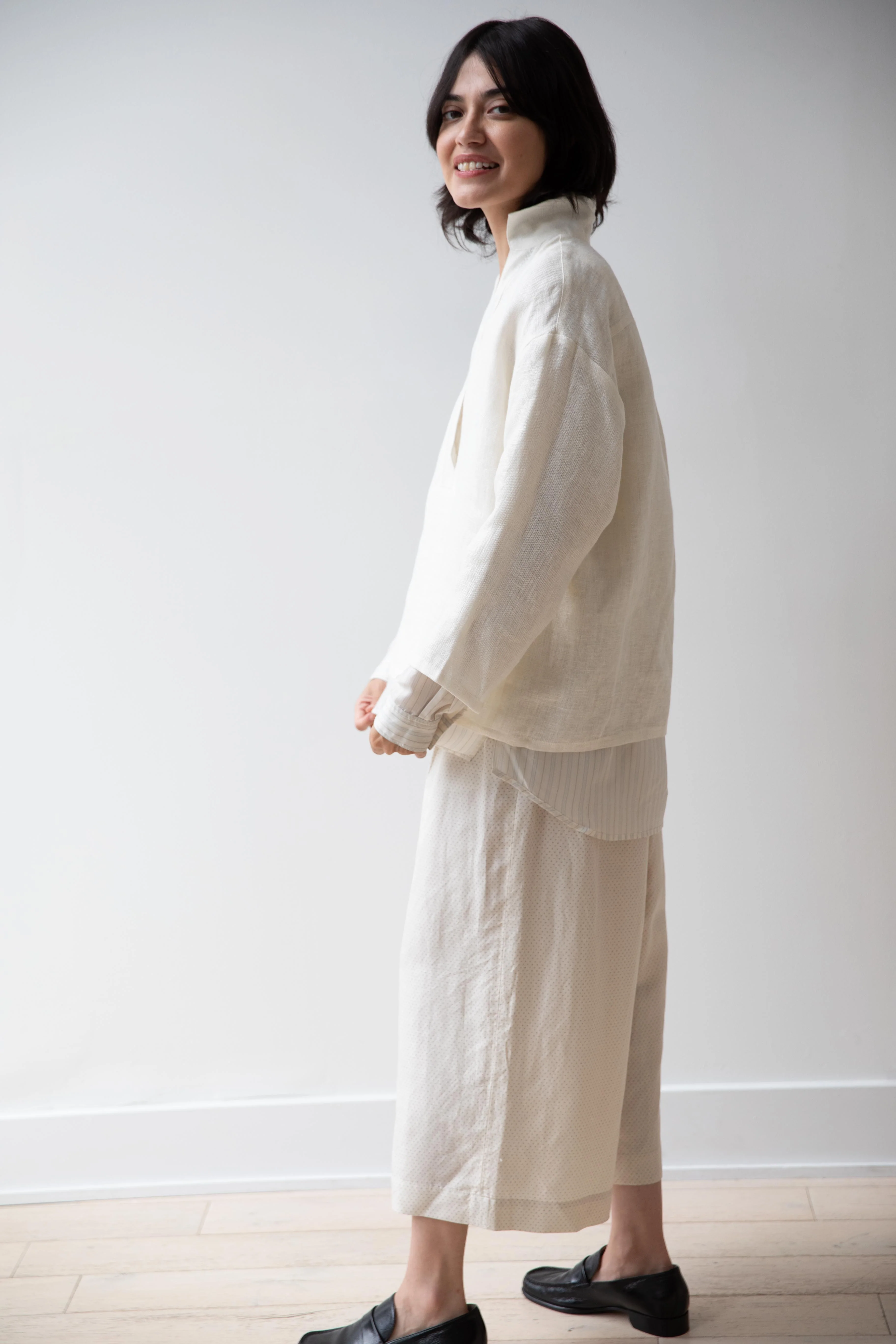 Aseedonclöud | Merchant Reversible Shirt in Off White - Image 32