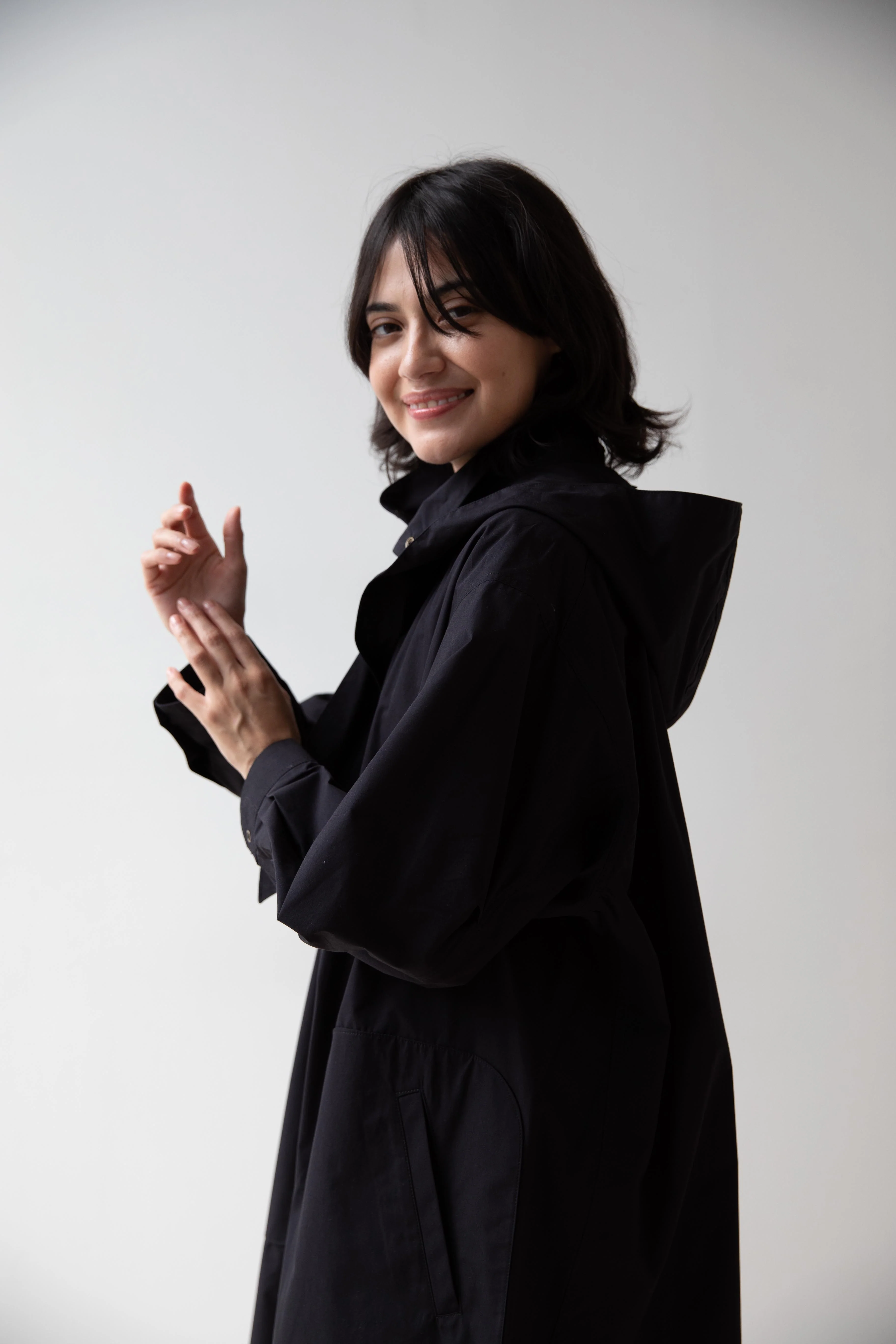 Aseedonclöud | Merchant Travelers Coat in Black - Image 23