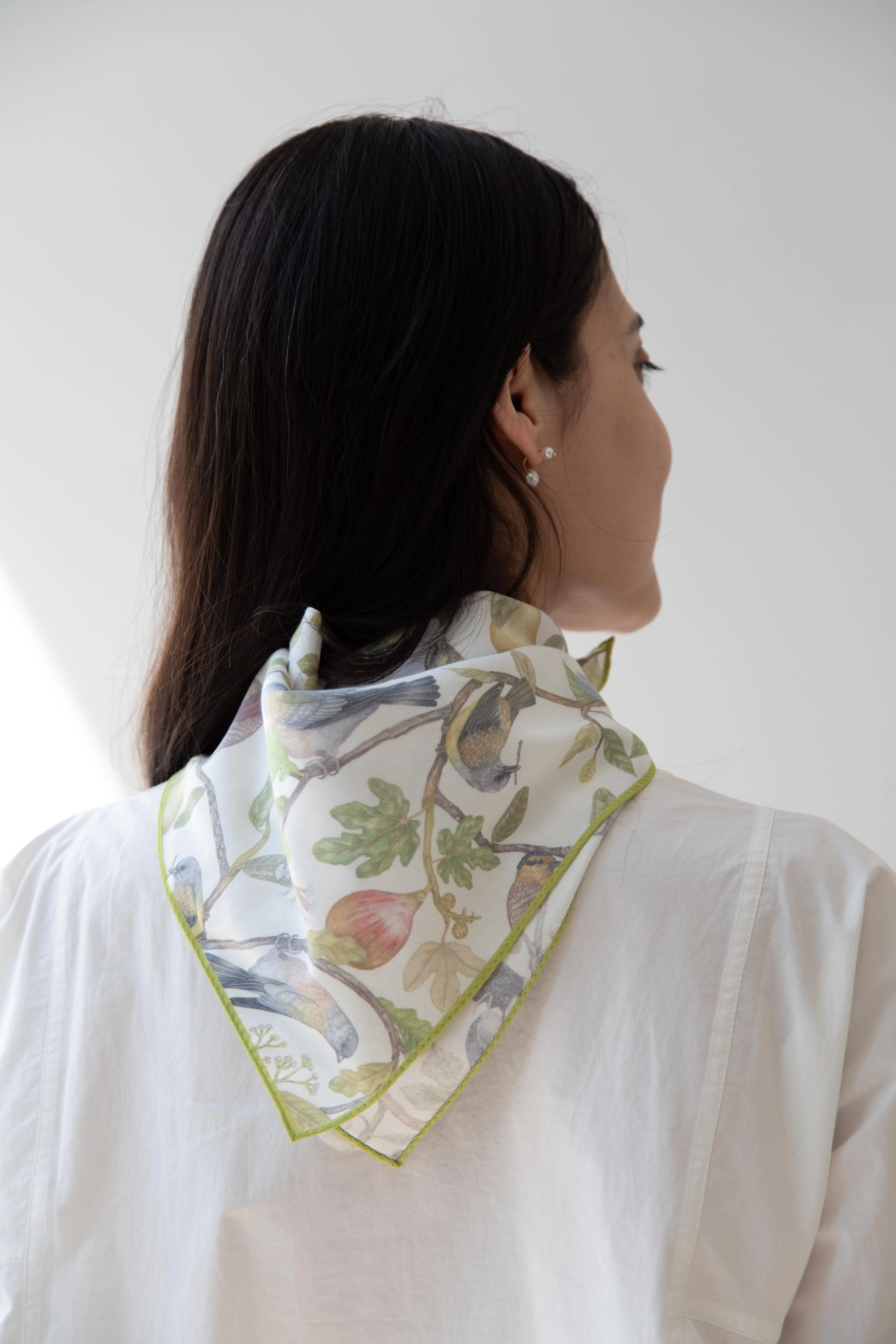 Aseedonclöud | Migratory Birds Scarf in Cotton Silk - Image 13