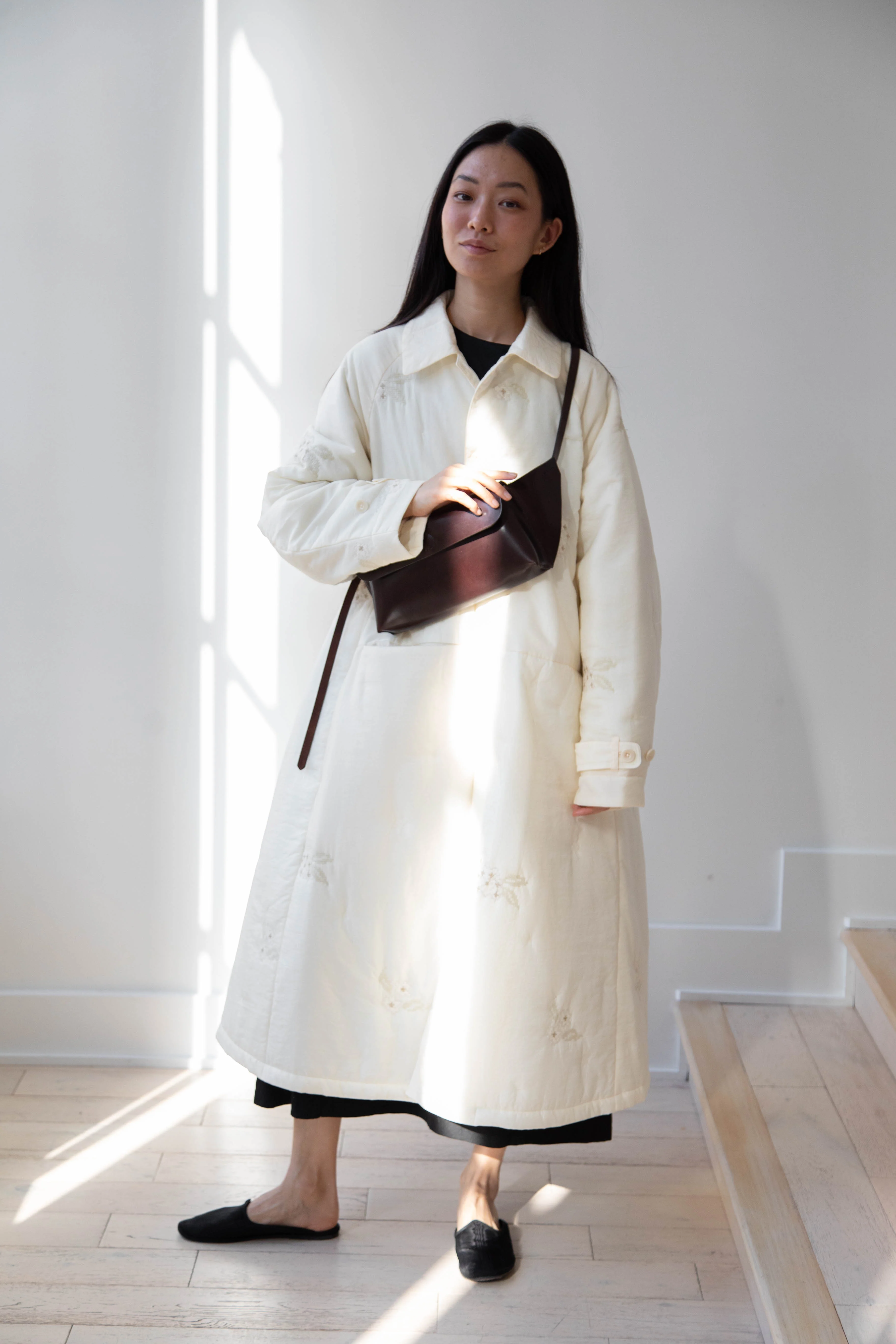 Aseedonclöud | Sankayo Embroidered Laboratory Coat in Ivory - Image 65