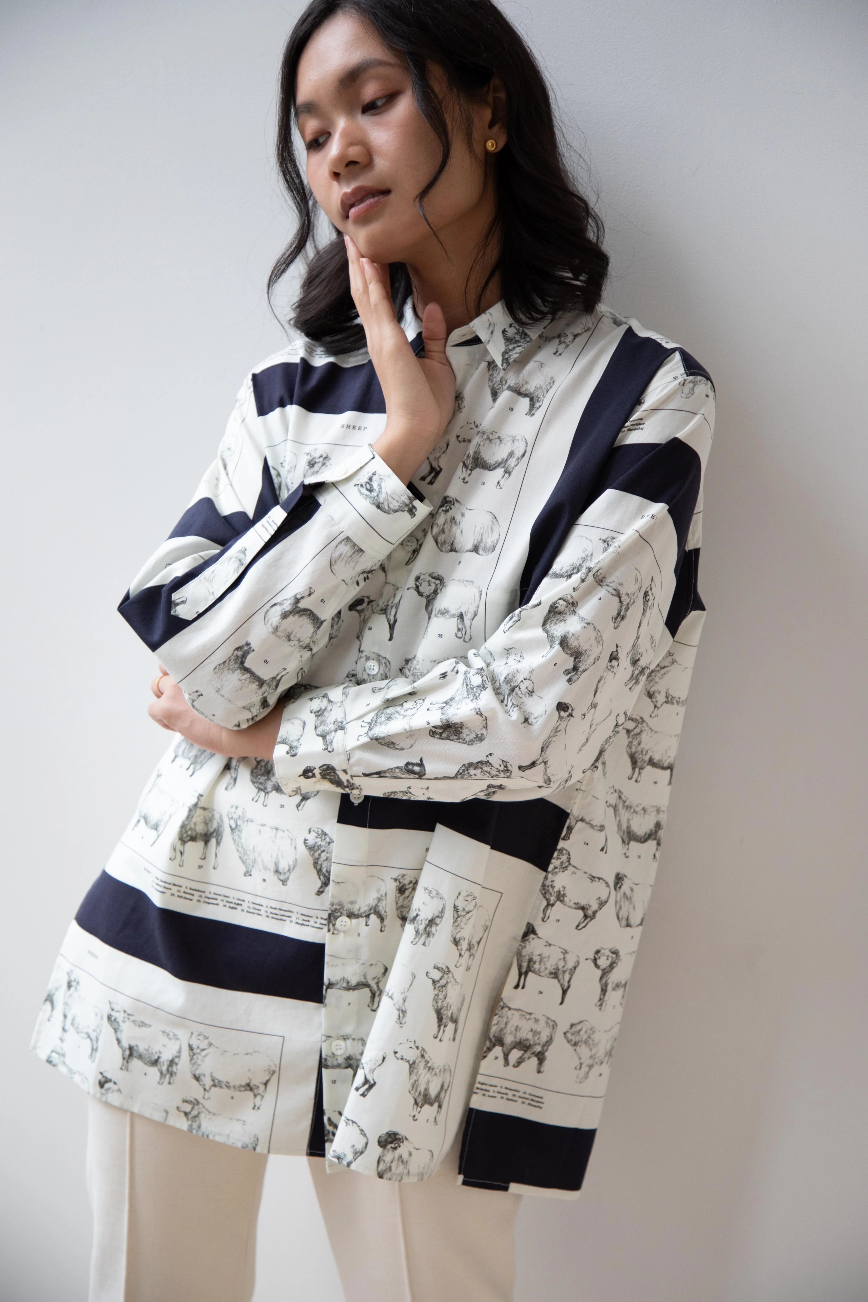 Aseedonclöud | Sheep Scarf Shirt - Image 23