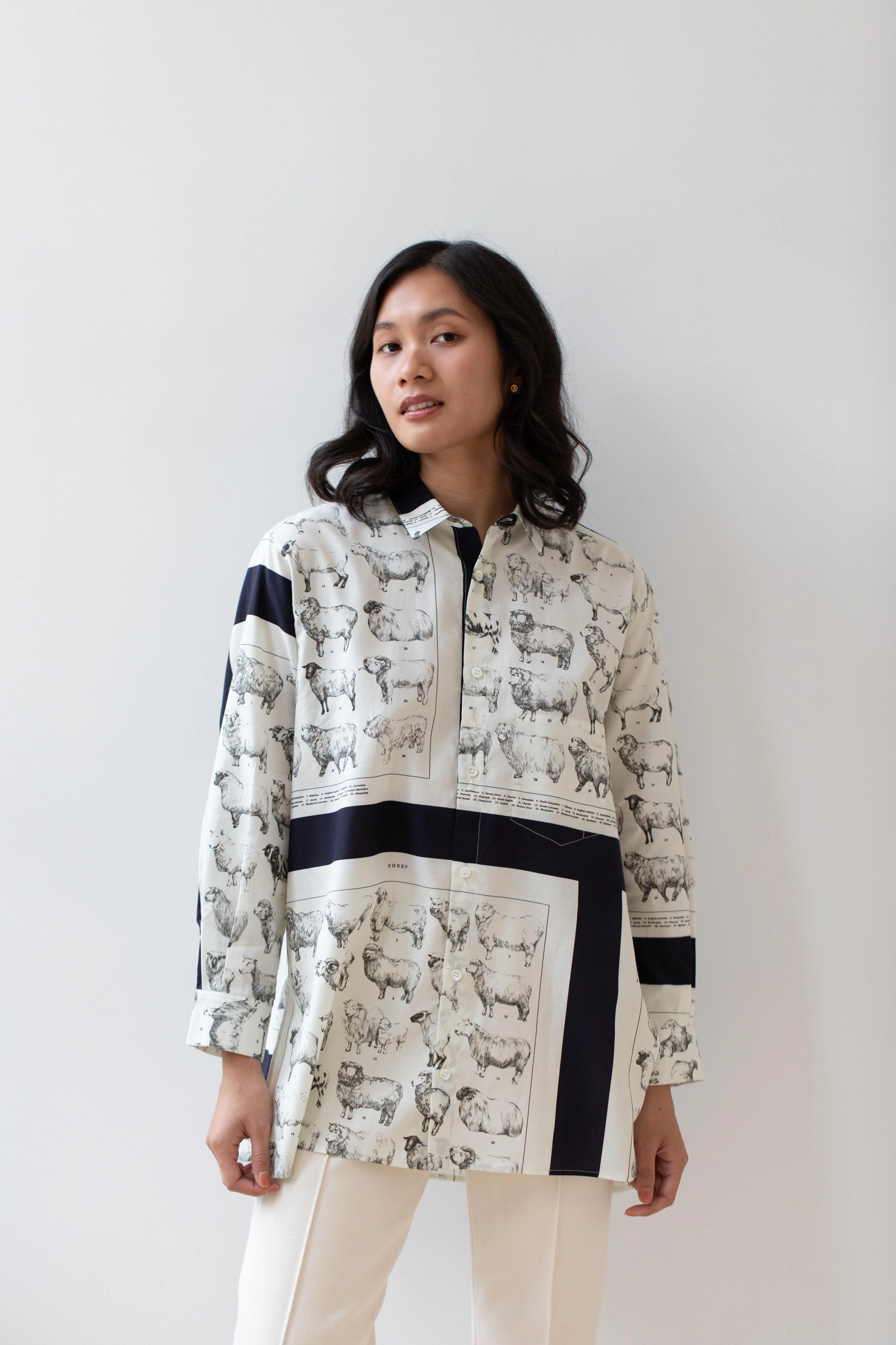 Aseedonclöud | Sheep Scarf Shirt - Image 3