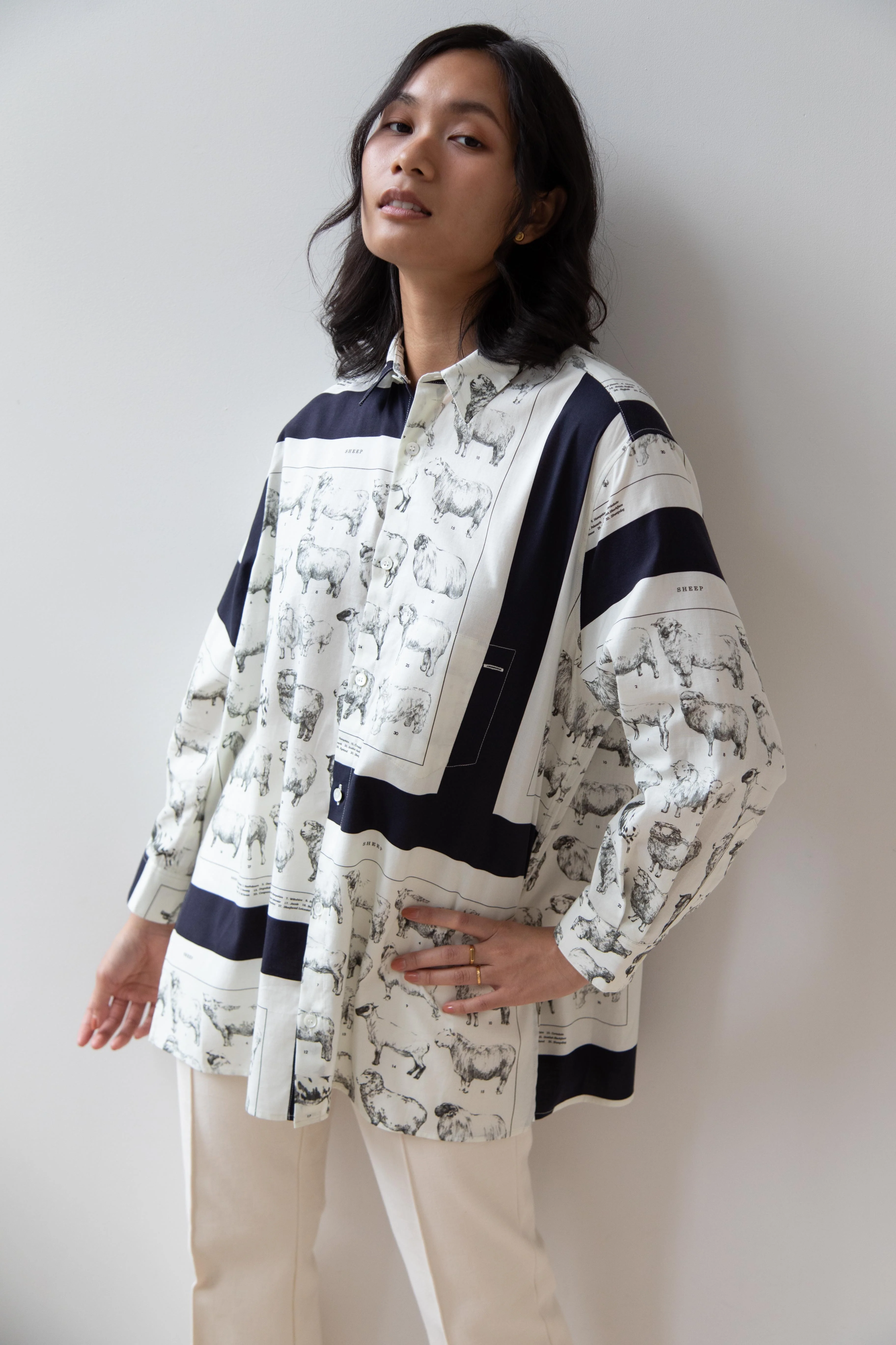 Aseedonclöud | Sheep Scarf Shirt - Image 42