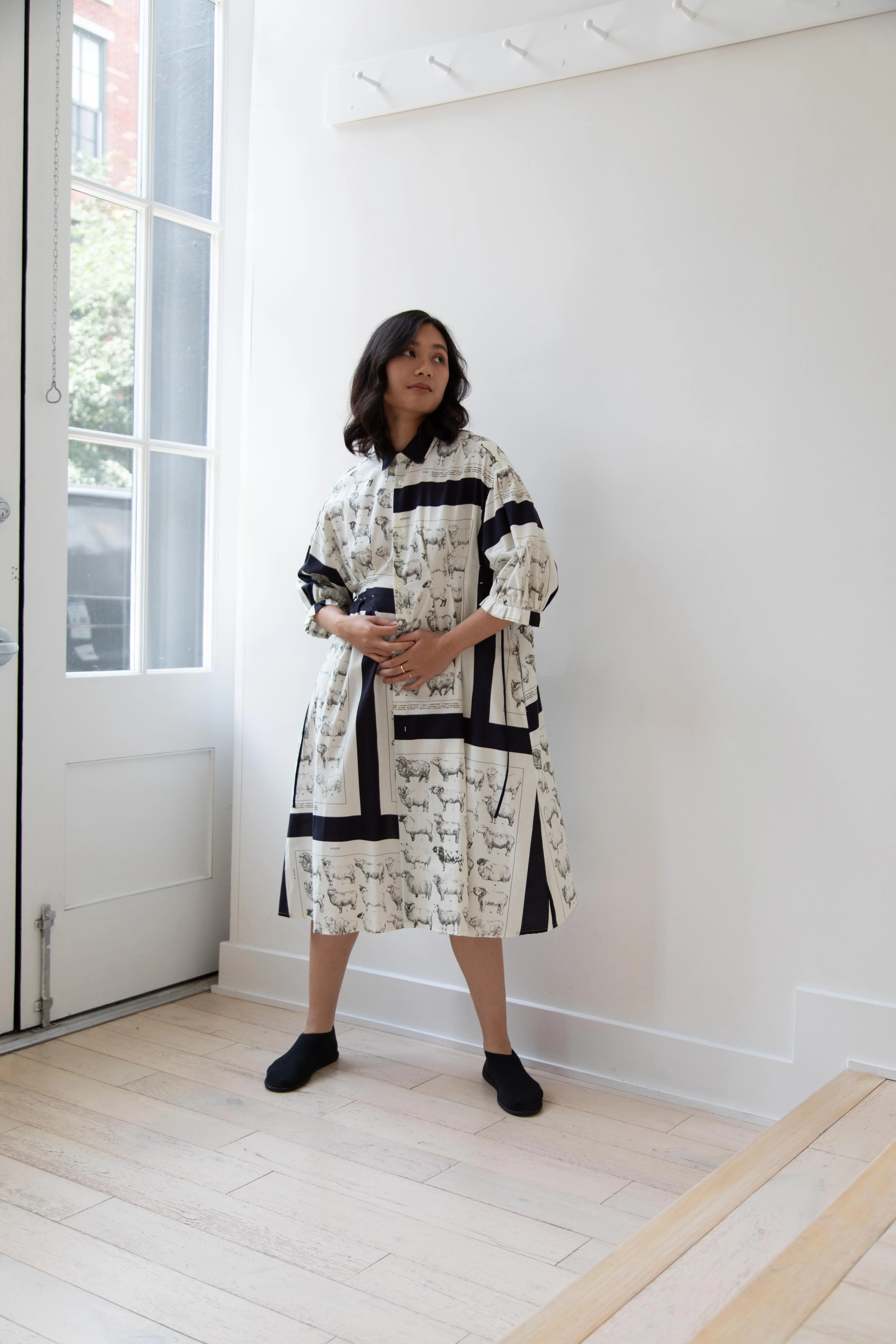 Aseedonclöud | Sheep Scarf Shirt Dress - Image 20