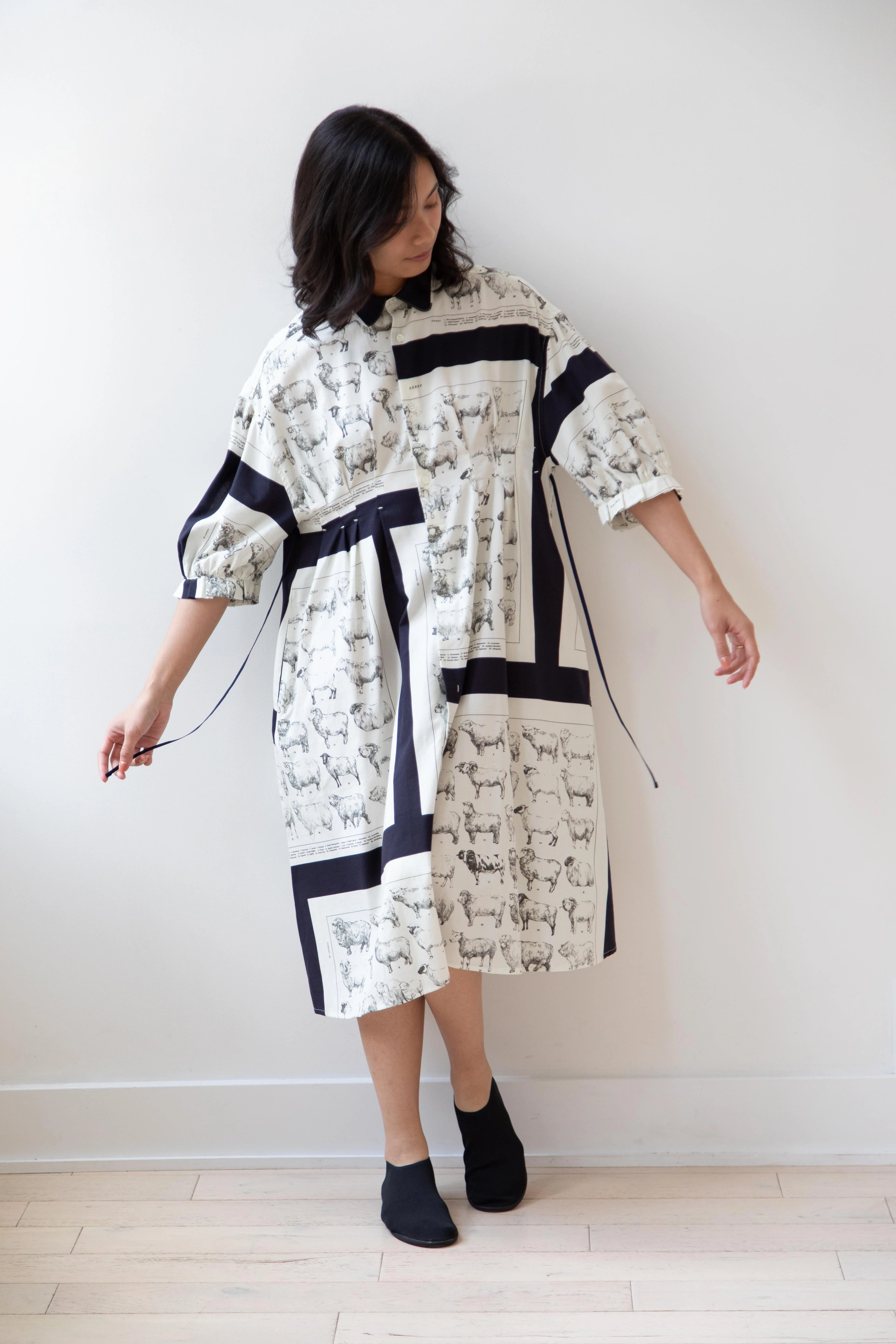 Aseedonclöud | Sheep Scarf Shirt Dress - Image 8