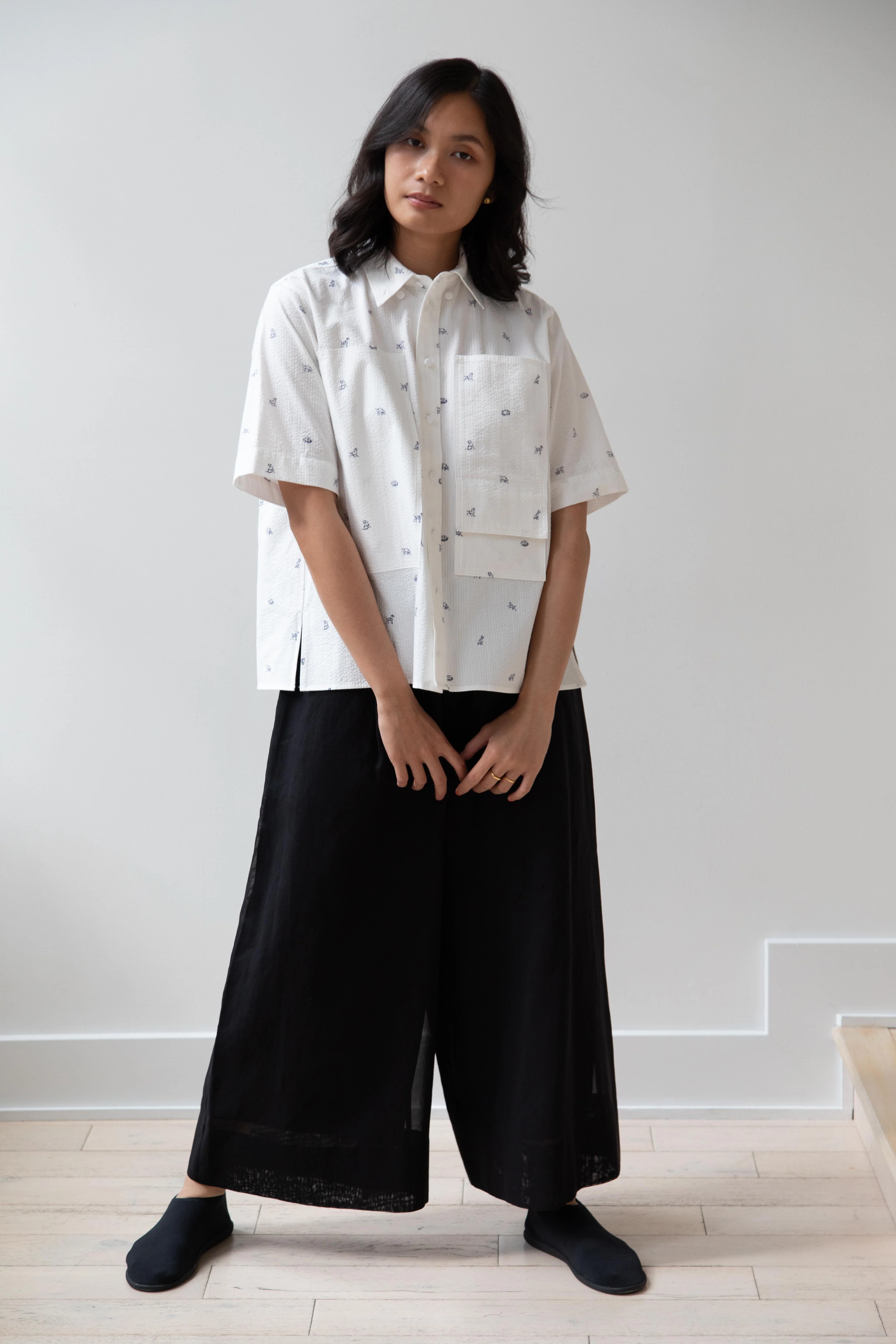 Aseedonclöud | Shokuonshitsu Workshirt in Companion Dog Print - Image 11