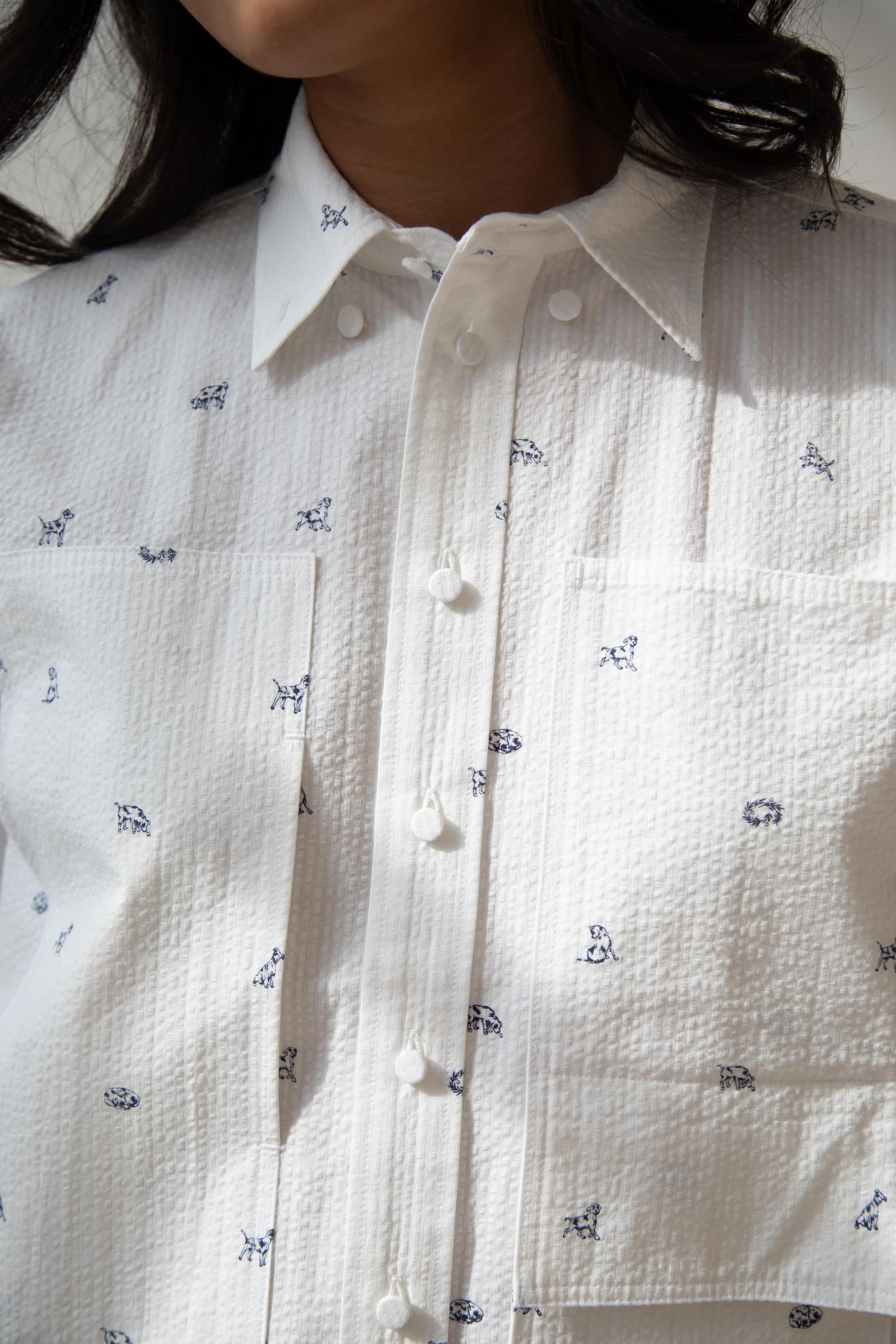 Aseedonclöud | Shokuonshitsu Workshirt in Companion Dog Print - Image 16