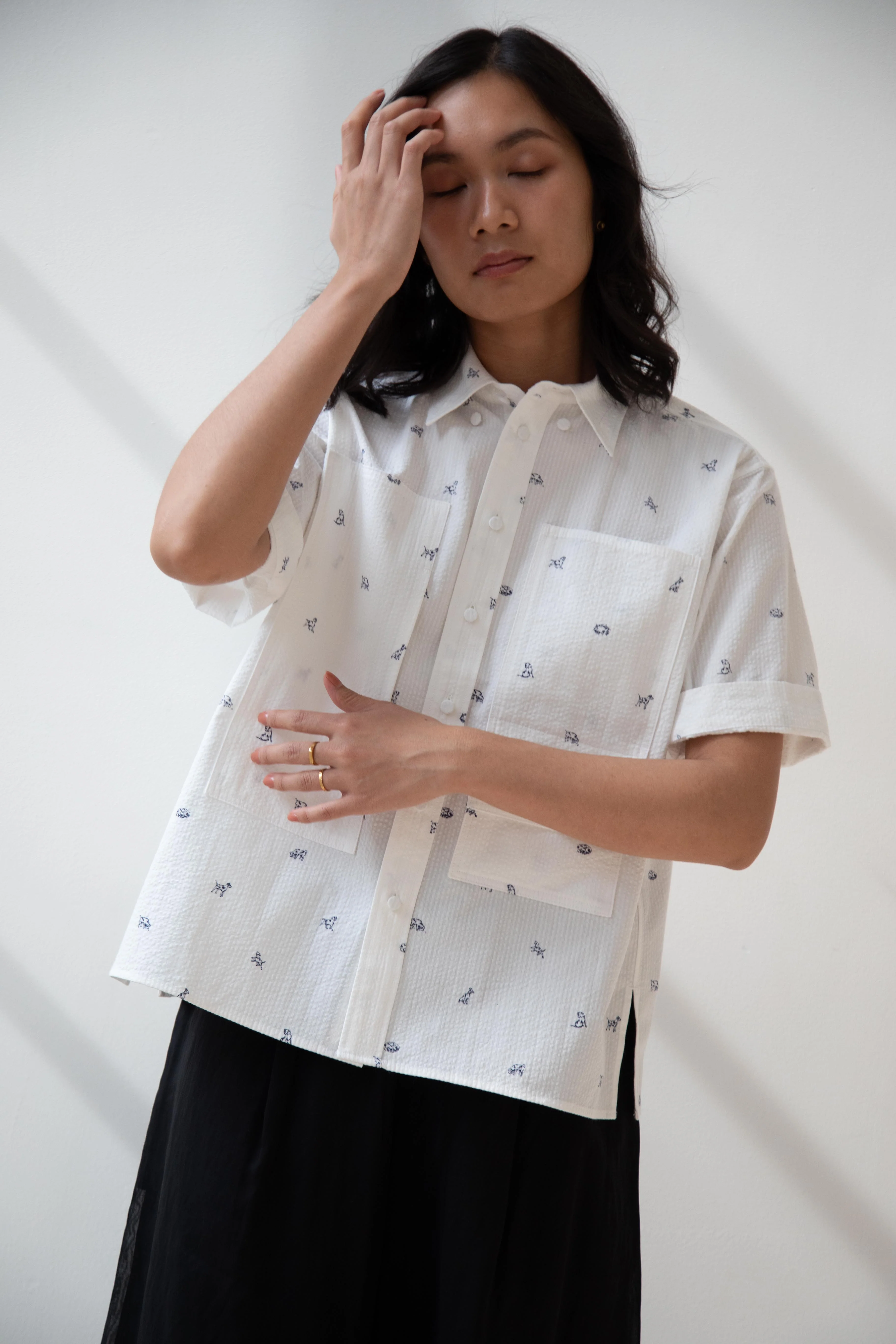 Aseedonclöud | Shokuonshitsu Workshirt in Companion Dog Print - Image 20