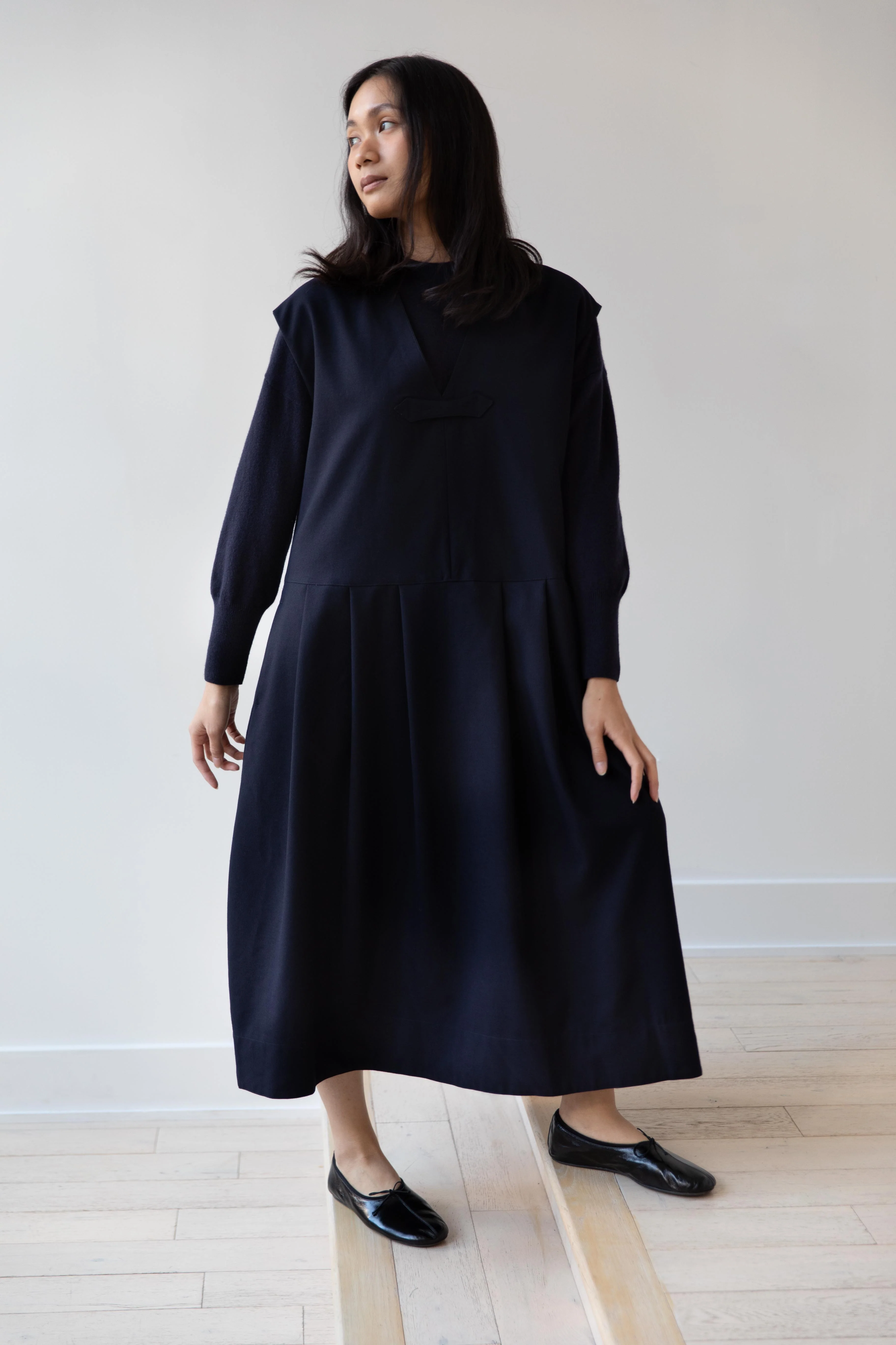 Aseedonclöud | Study Uniform Dress in Navy - Image 16