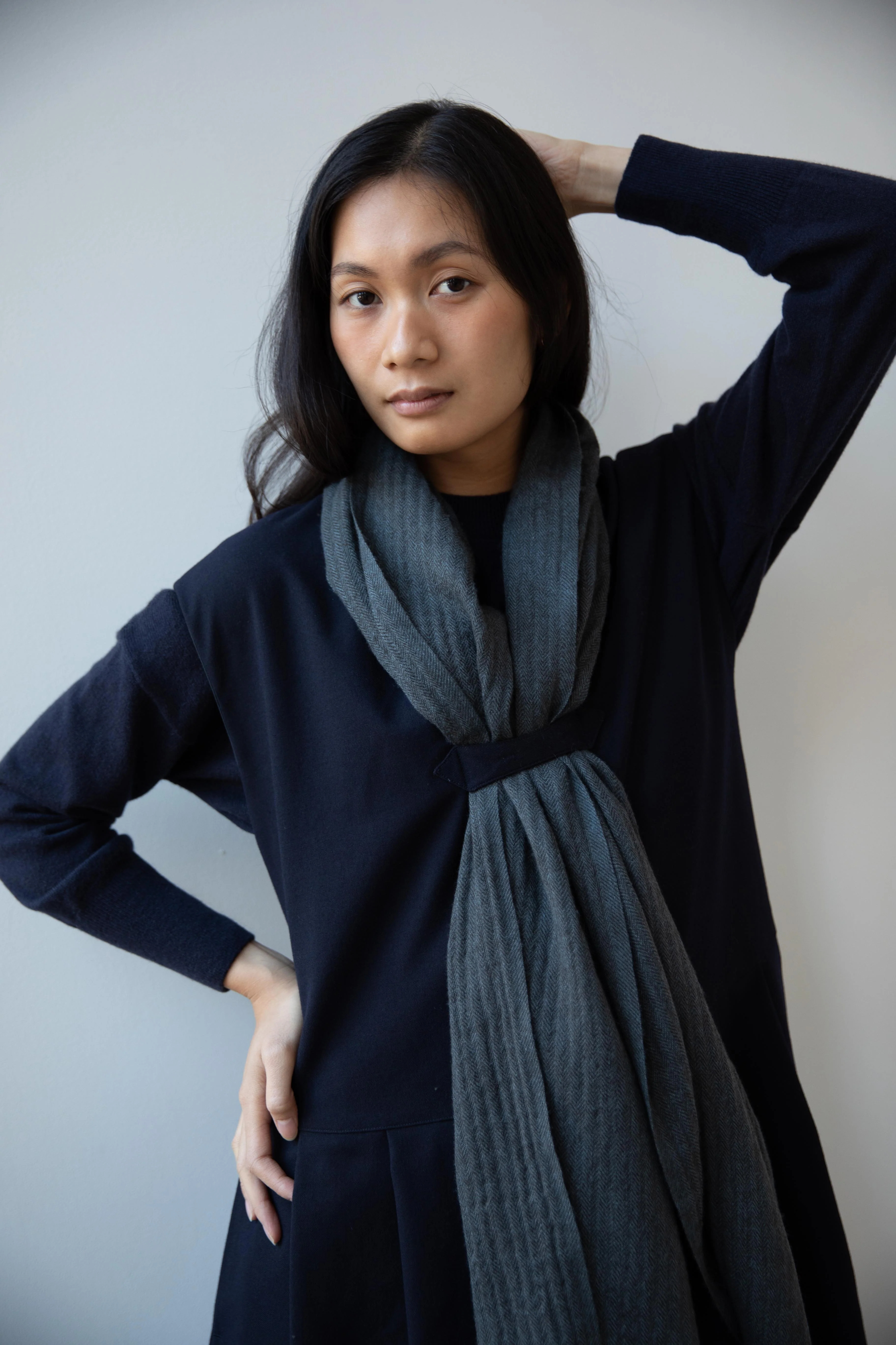 Aseedonclöud | Study Uniform Dress in Navy - Image 32