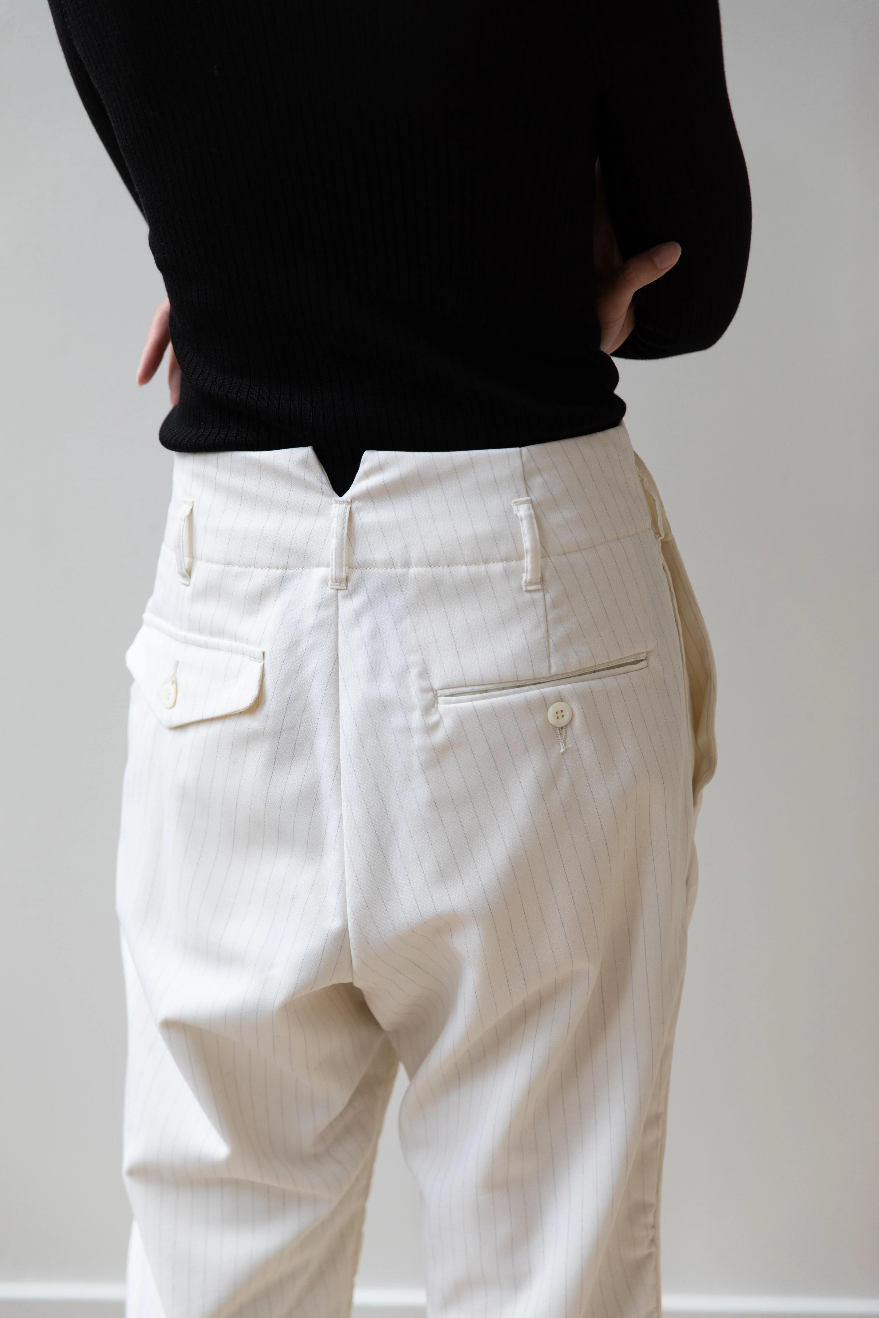 Aseedonclöud | Study Uniform Slacks in Off White - Image 13