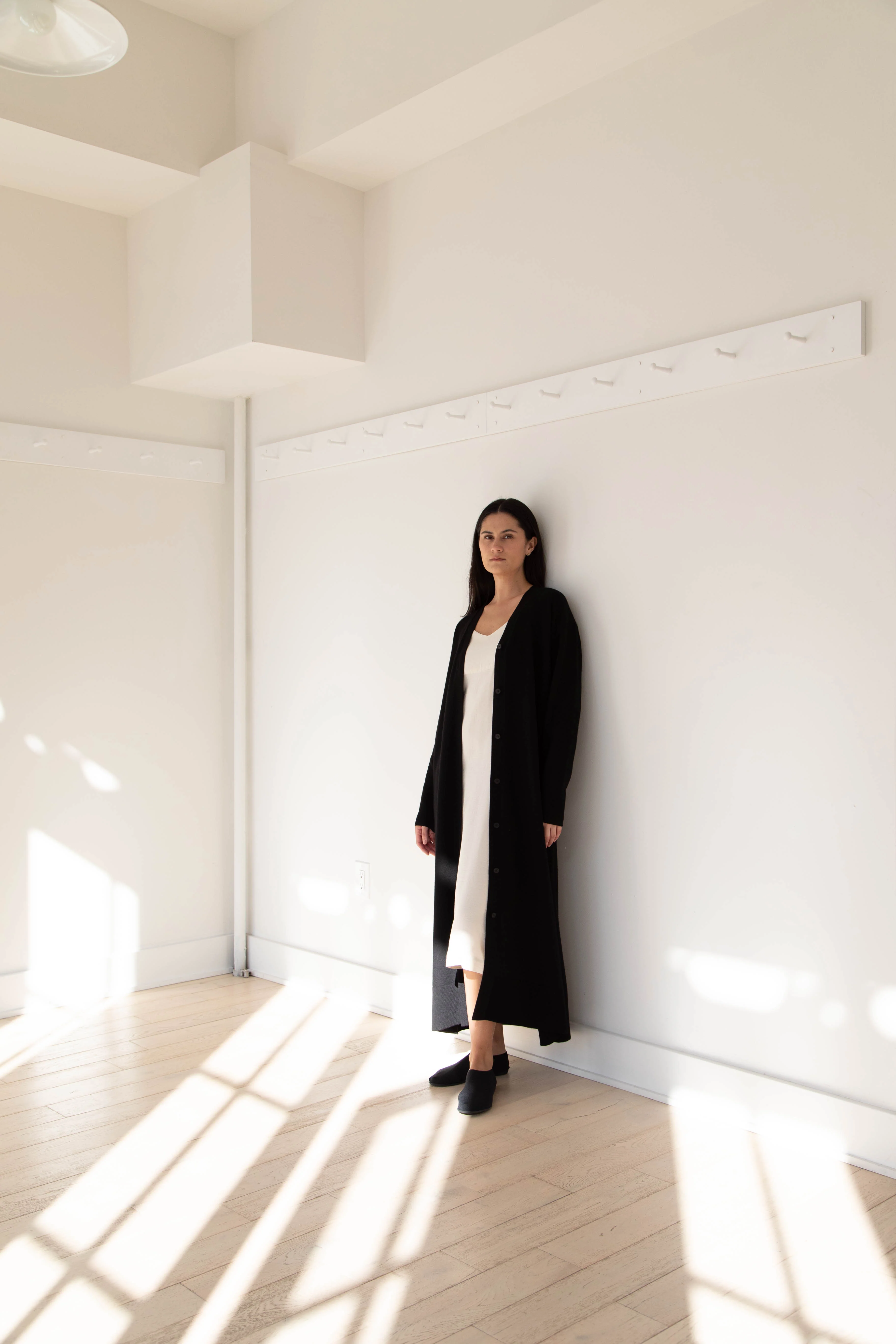 Aton | Cardigan Dress in Black - Image 29