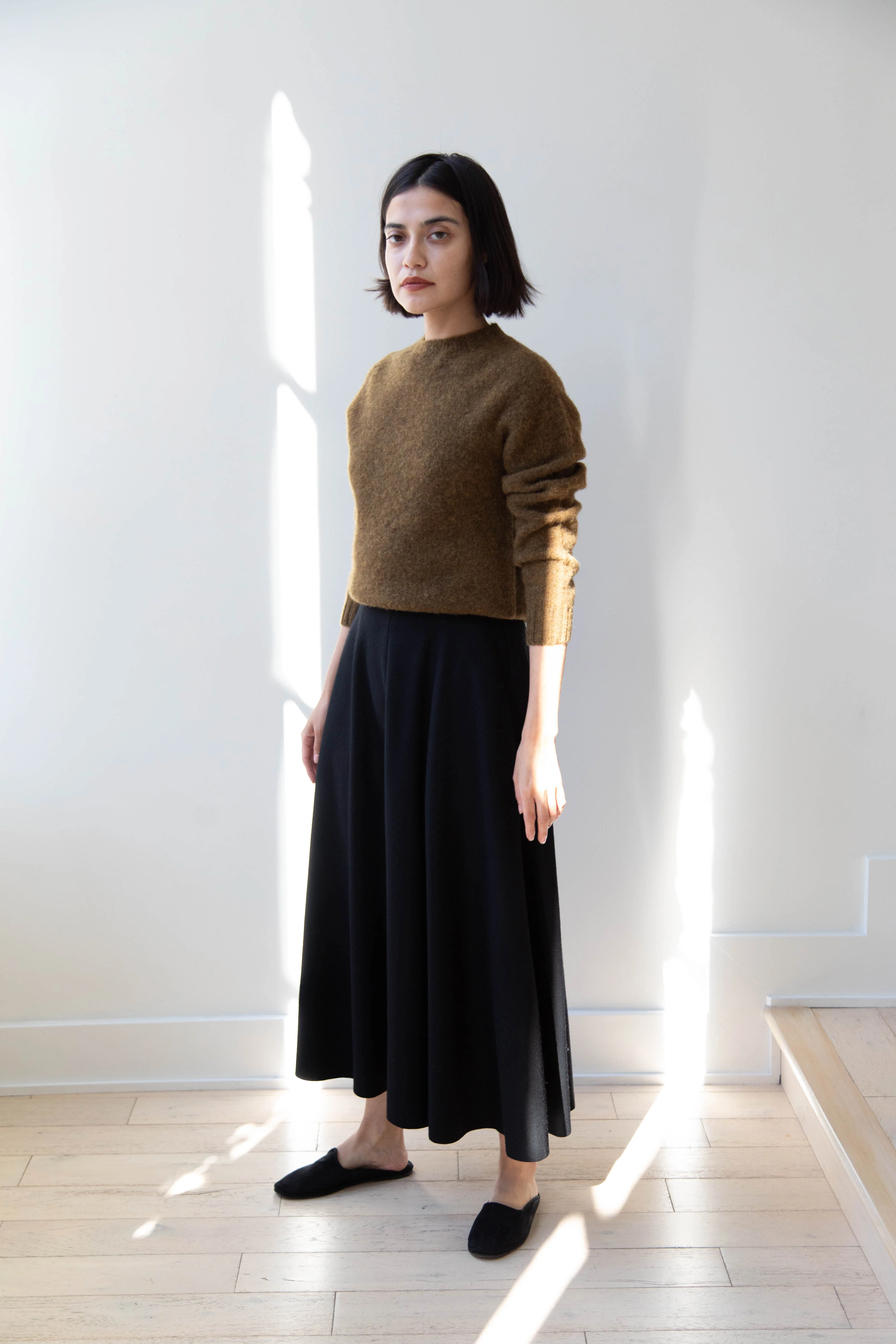Aton | Flared Skirt in Black - Image 17