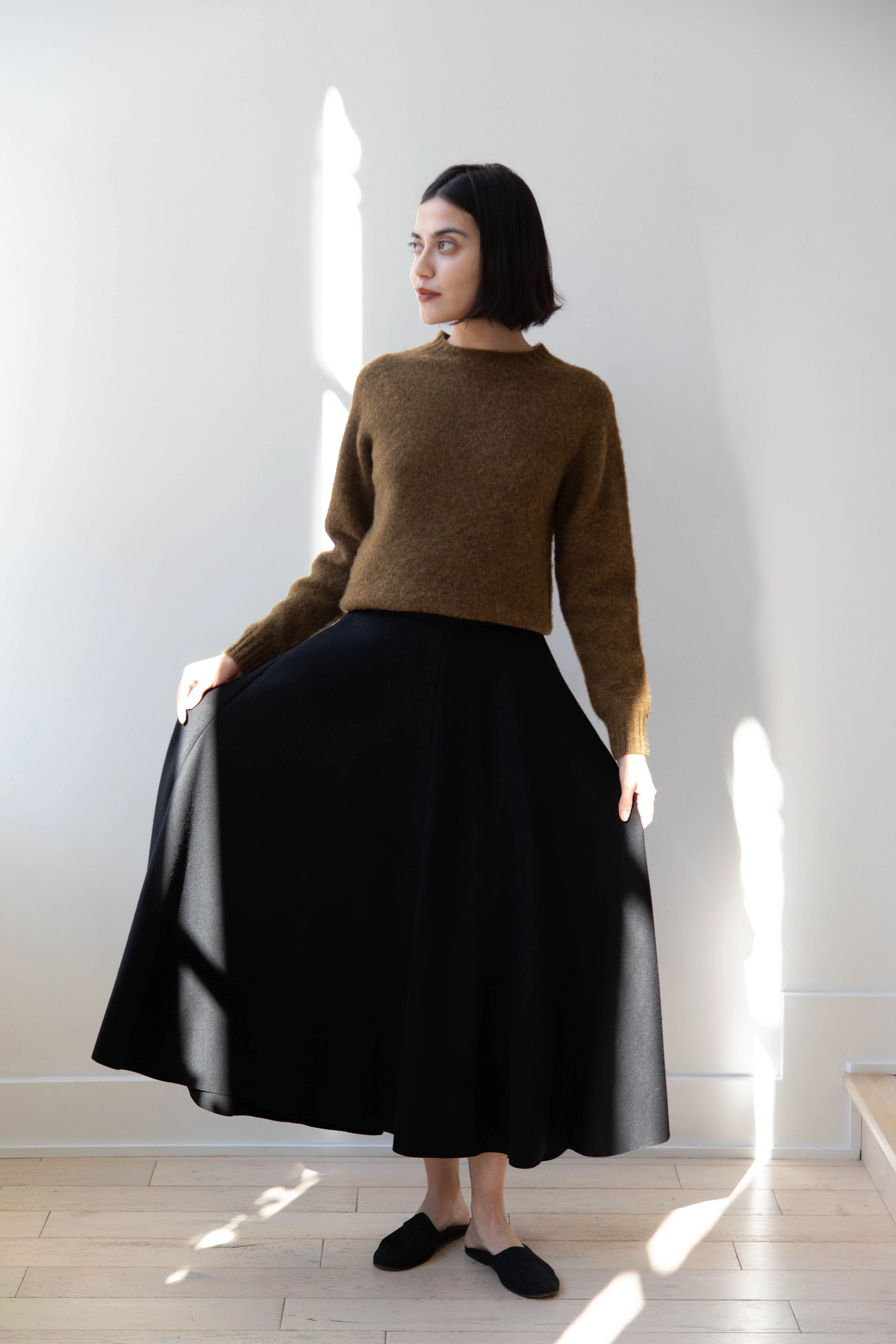 Aton | Flared Skirt in Black - Image 9