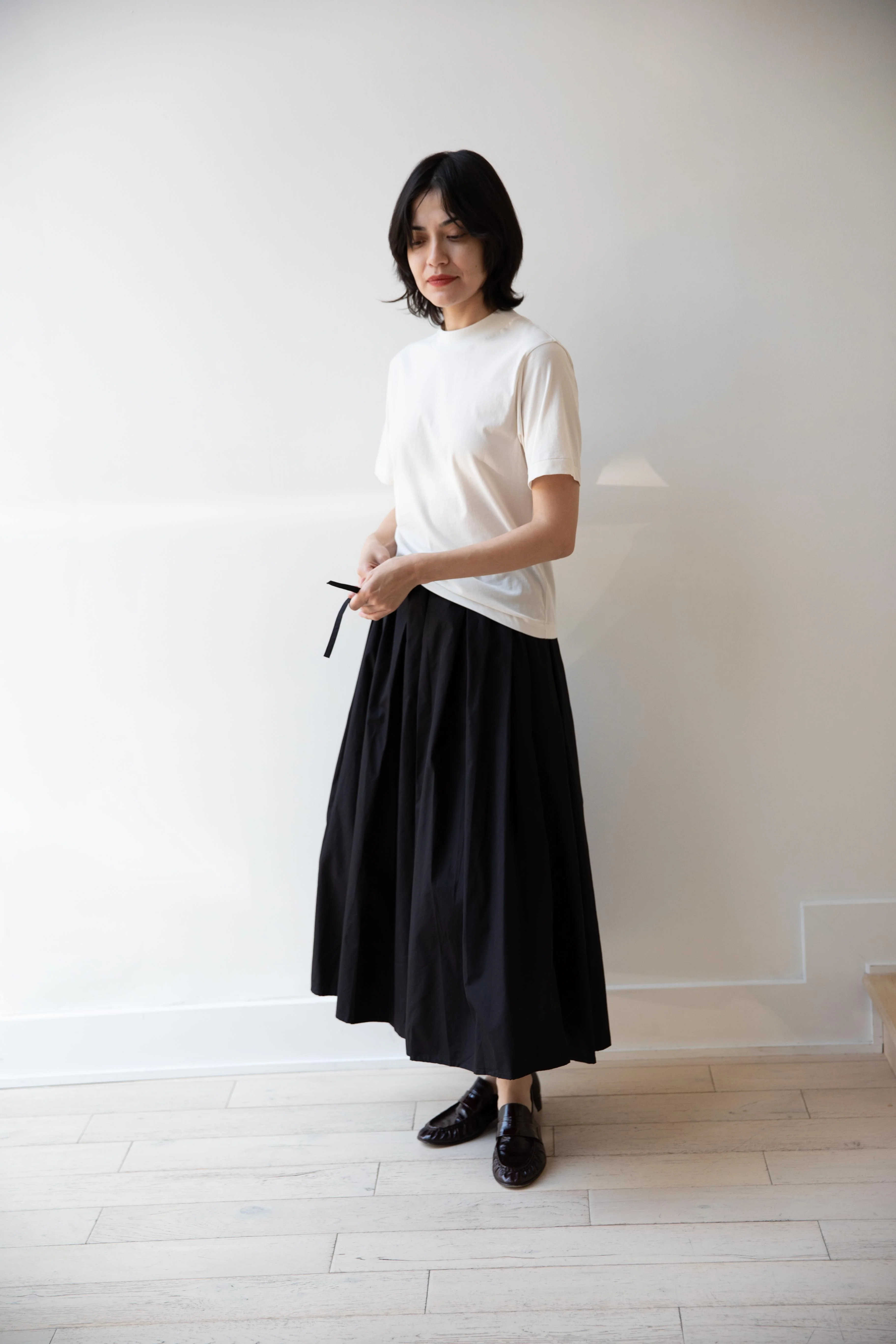 Aton | Fresca Nubuck T-Shirt in Warm White - Image 14