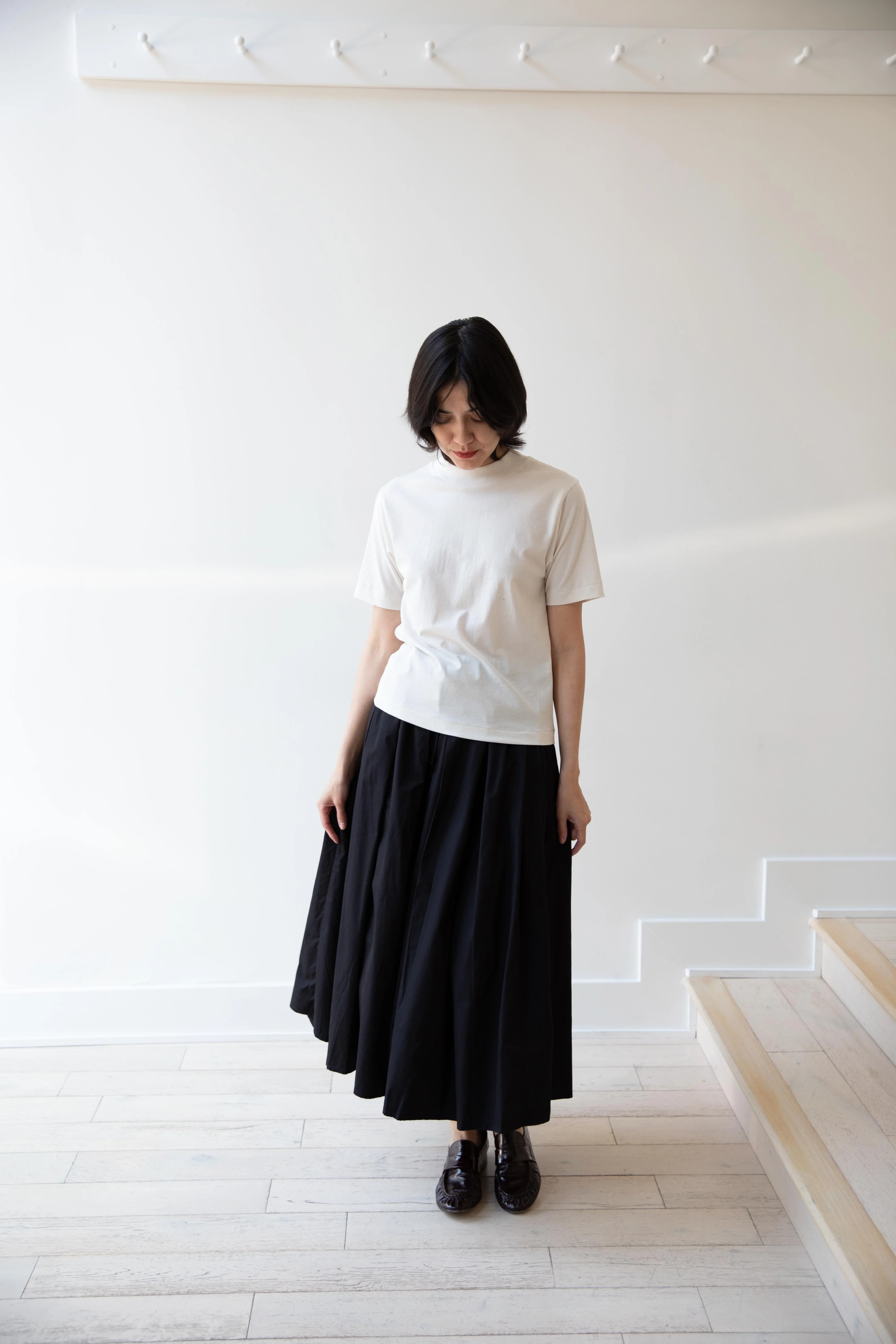 Aton | Fresca Nubuck T-Shirt in Warm White - Image 3