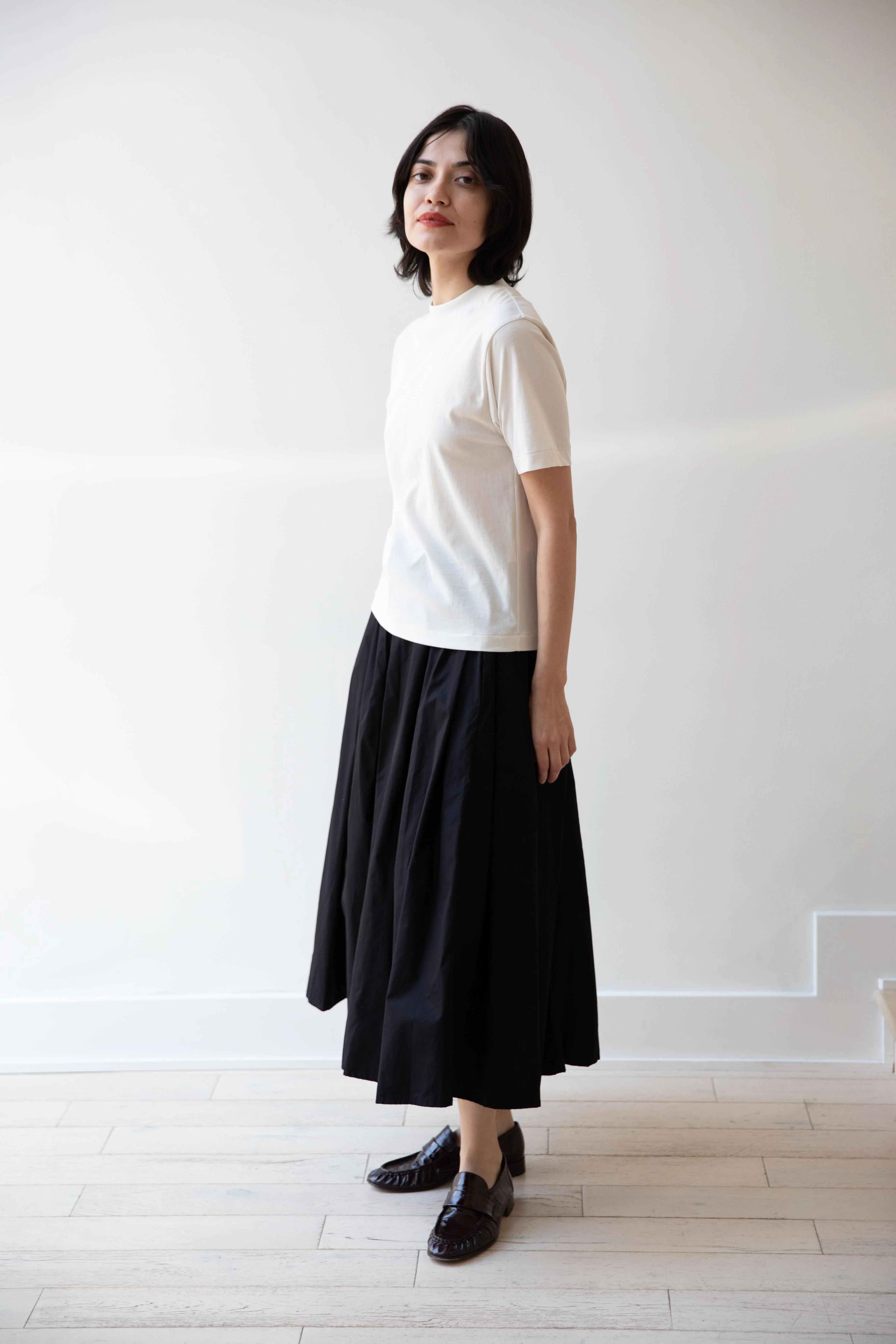 Aton | Fresca Nubuck T-Shirt in Warm White - Image 6