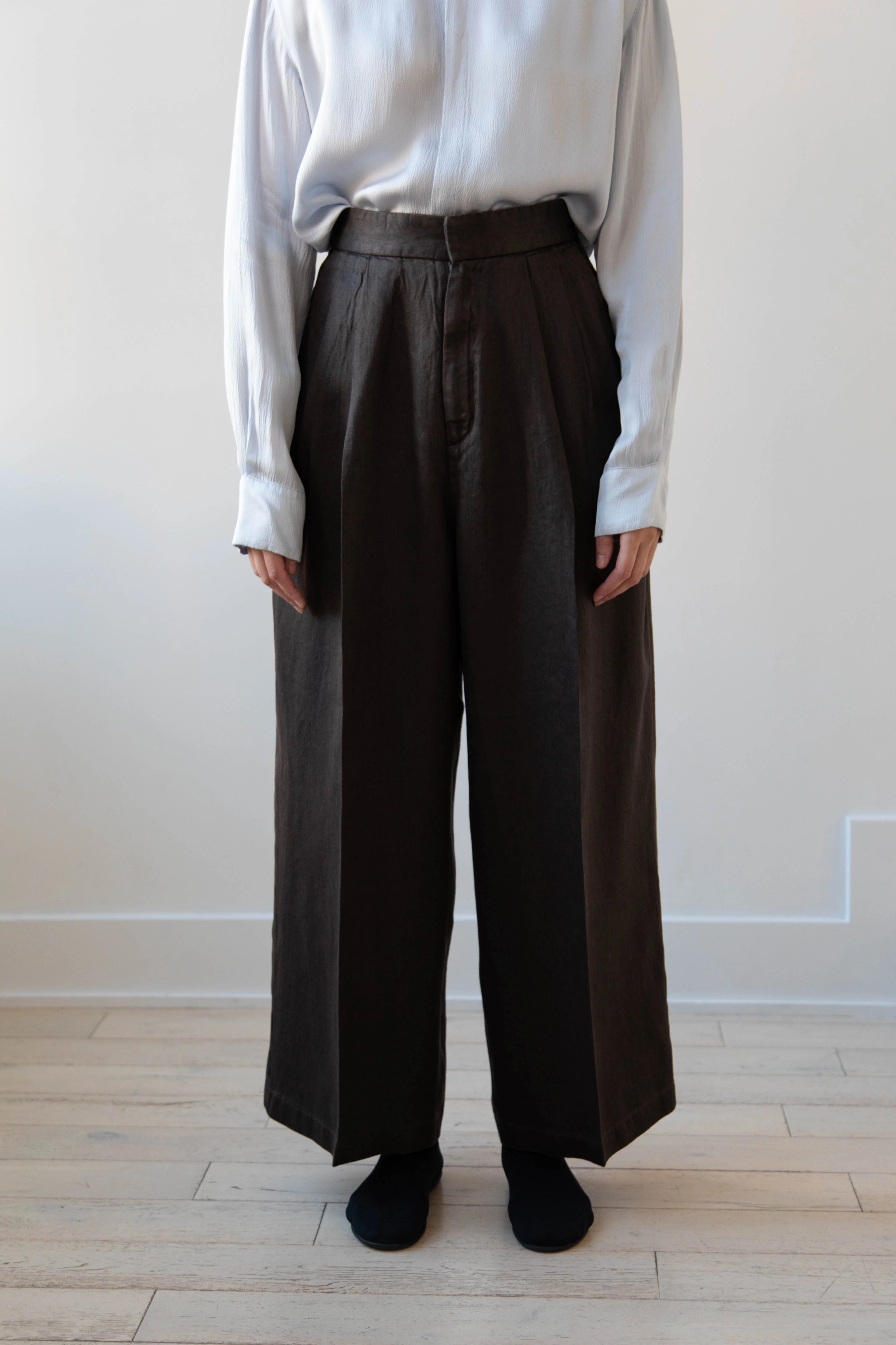 Aton | Garment Dyed Wide Leg Pants - Image 12