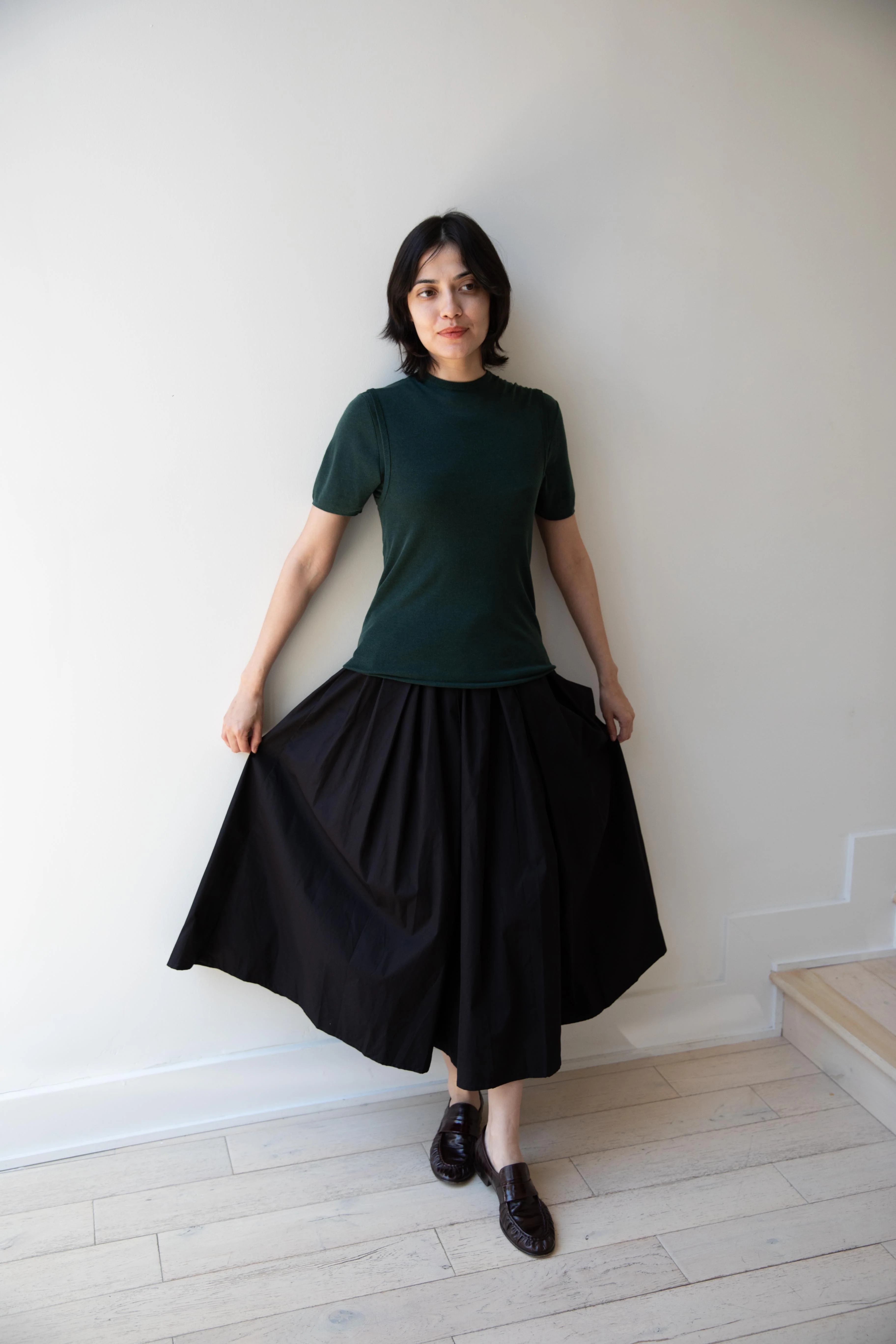Aton | Layered T-Shirt in Green - Image 23