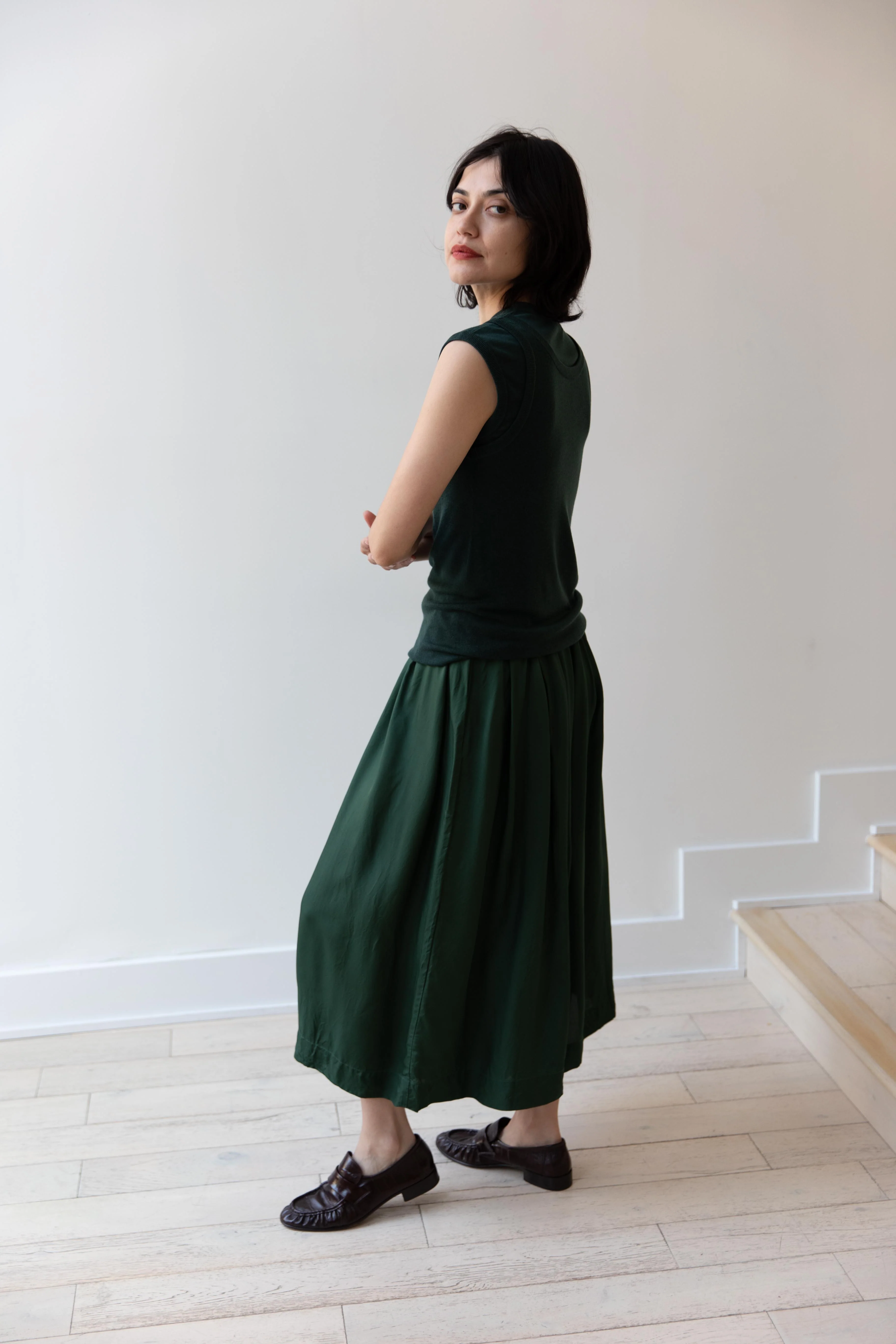 Aton | Layered Tank Top in Green - Image 12