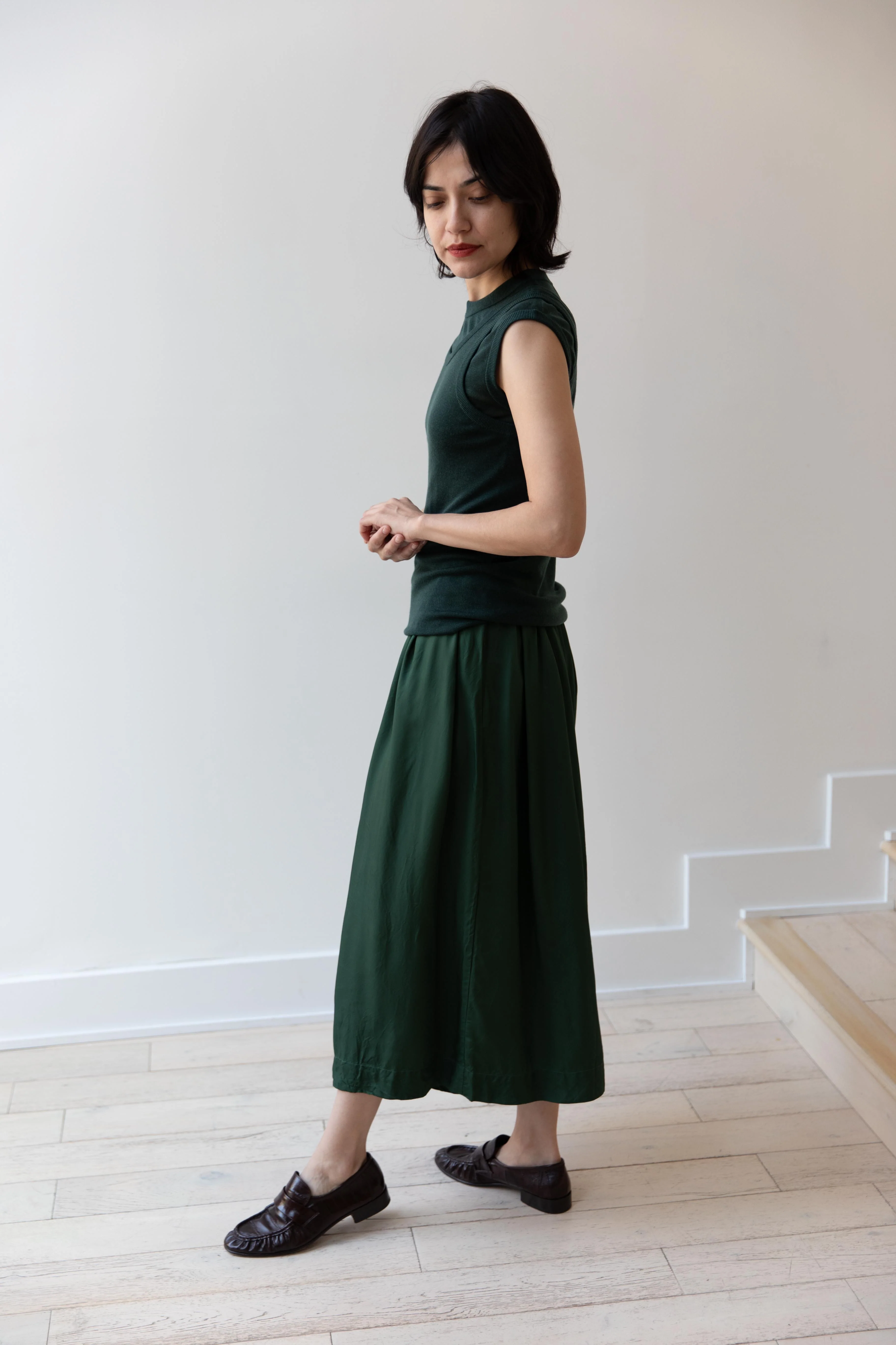 Aton | Layered Tank Top in Green - Image 13