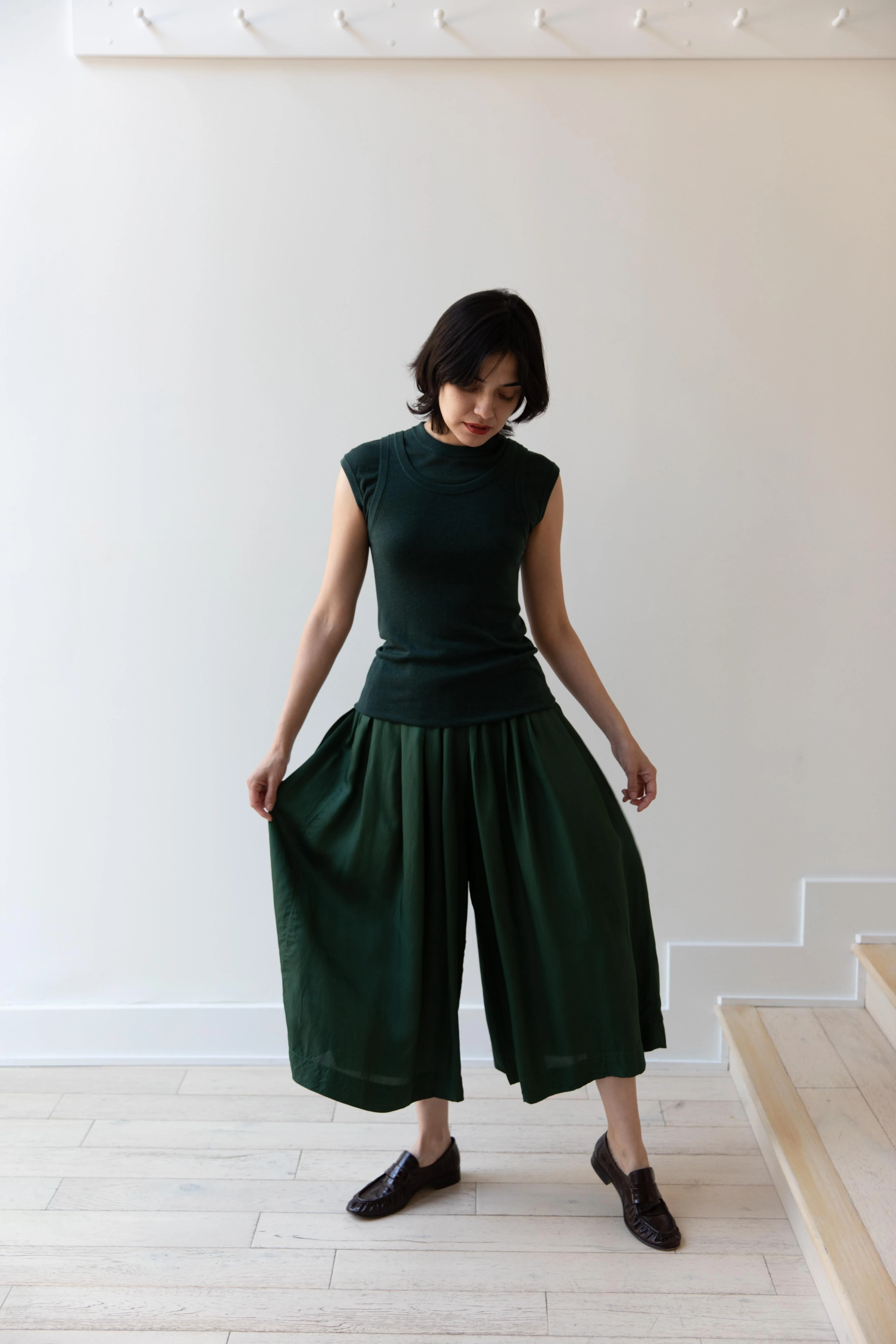 Aton | Layered Tank Top in Green - Image 18