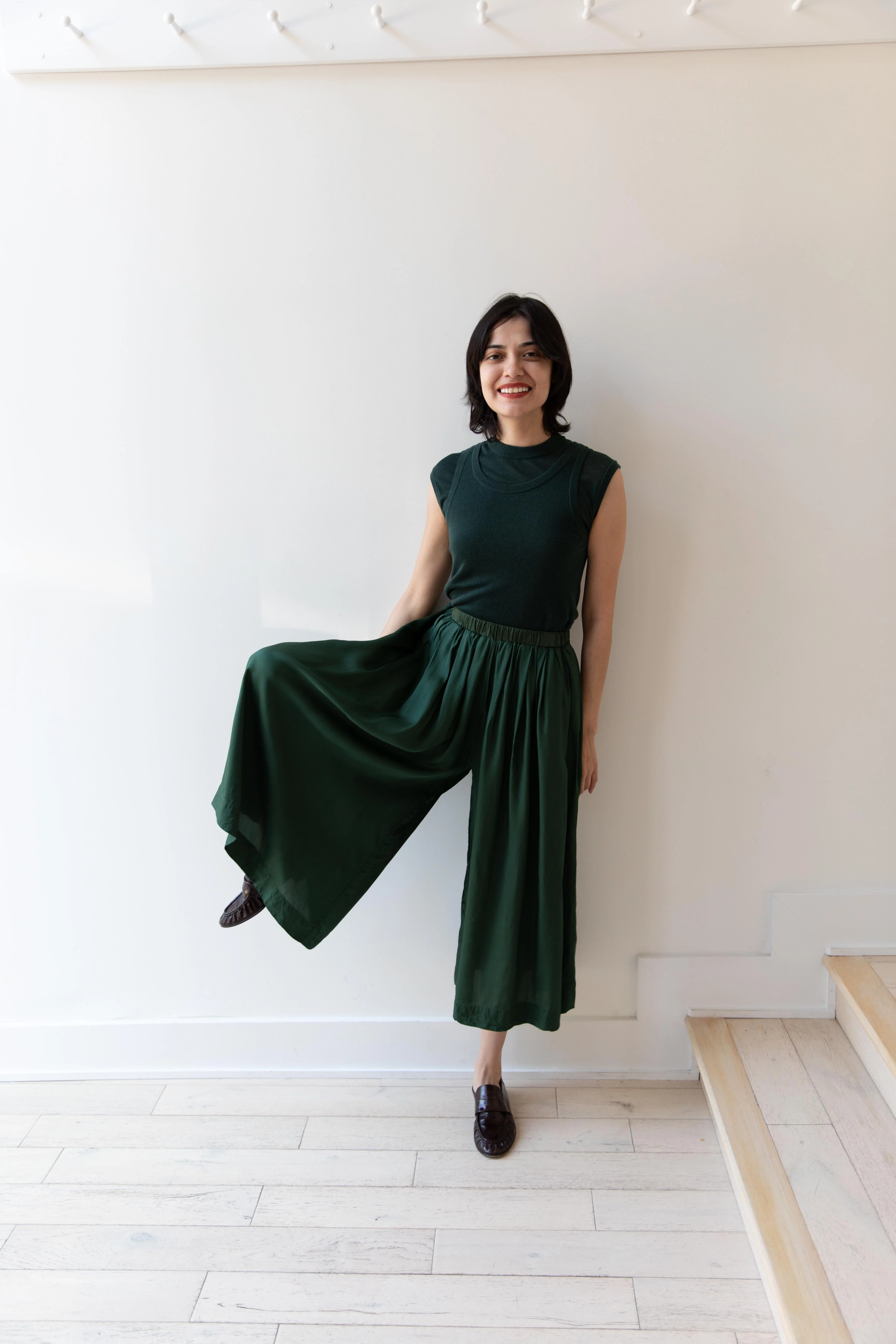 Aton | Layered Tank Top in Green - Image 43