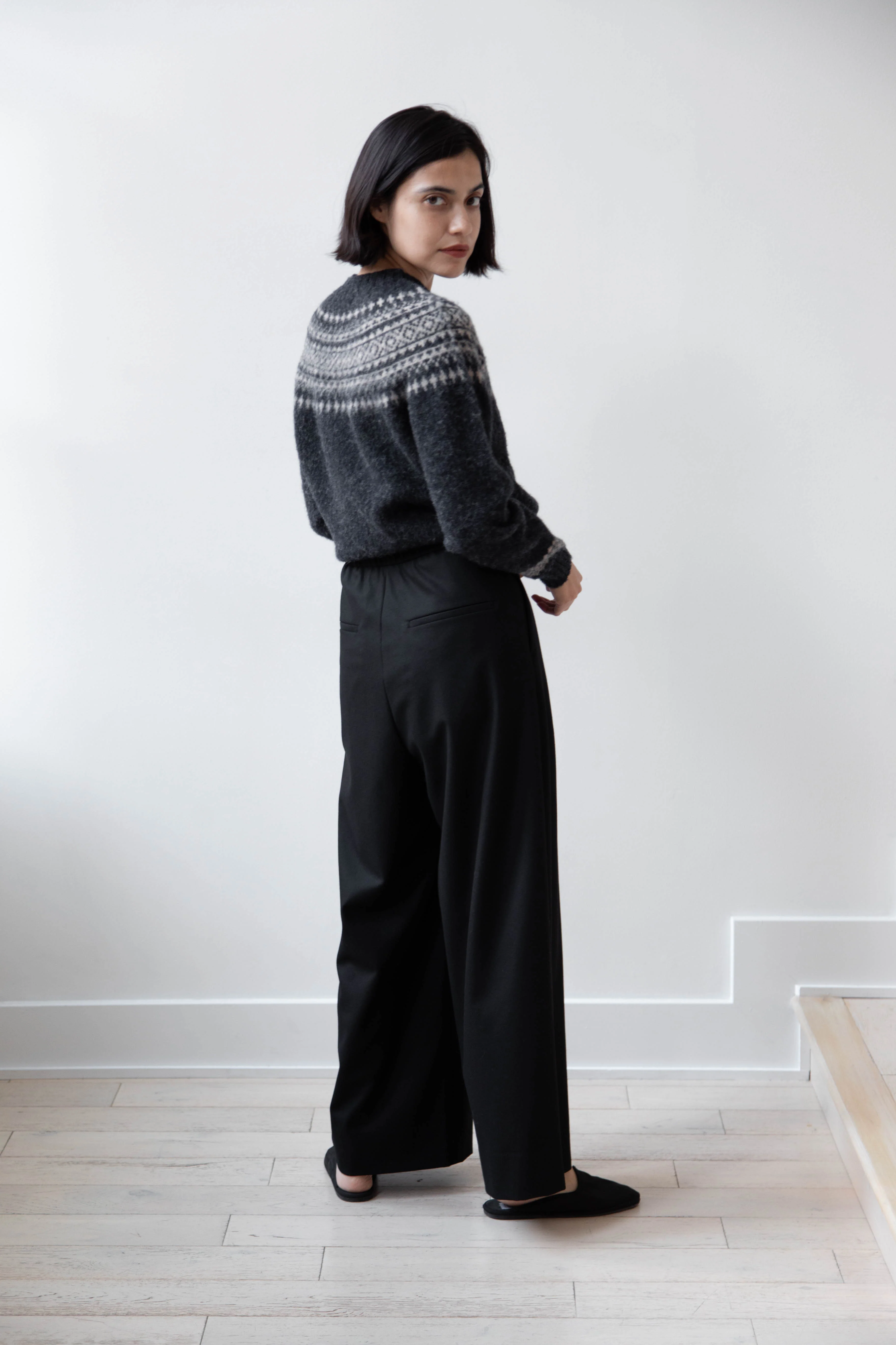 Aton | Wide Easy Pants in Black - Image 8