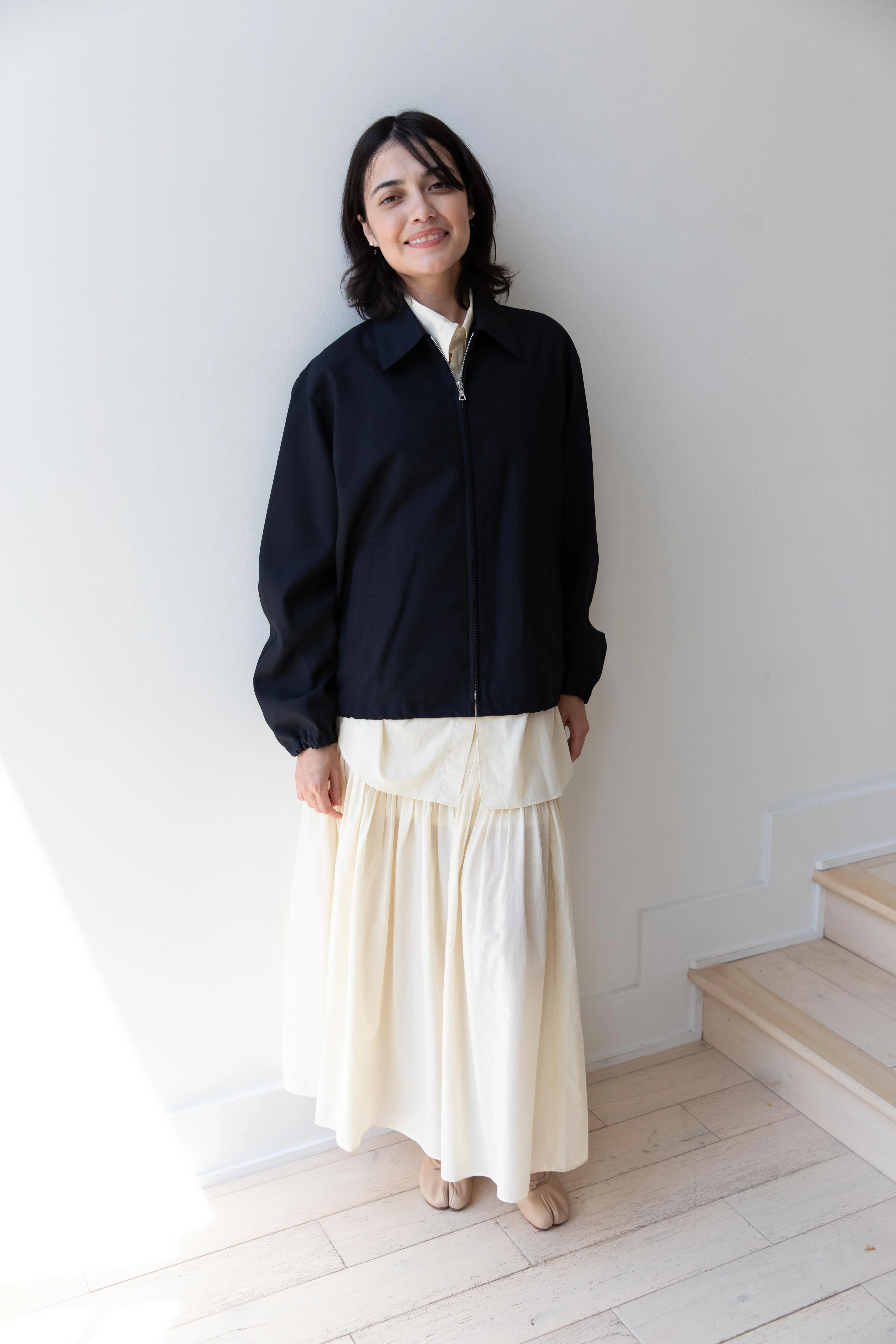 Auralee | Hopsack Zip Blouson in Dark Navy - Image 21