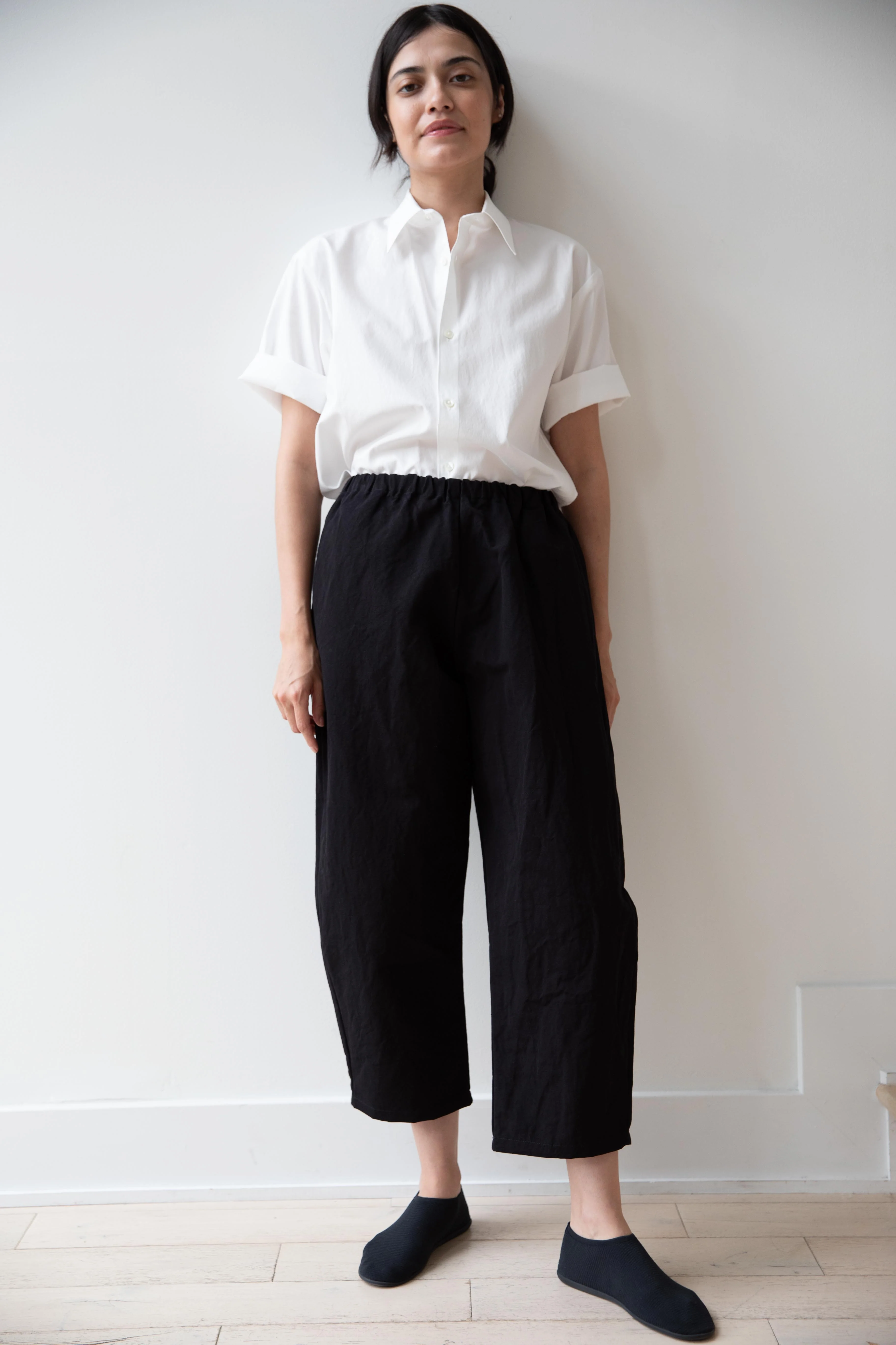 Auralee | Washed Finx Twill Half Sleeve Shirt in White - Image 38