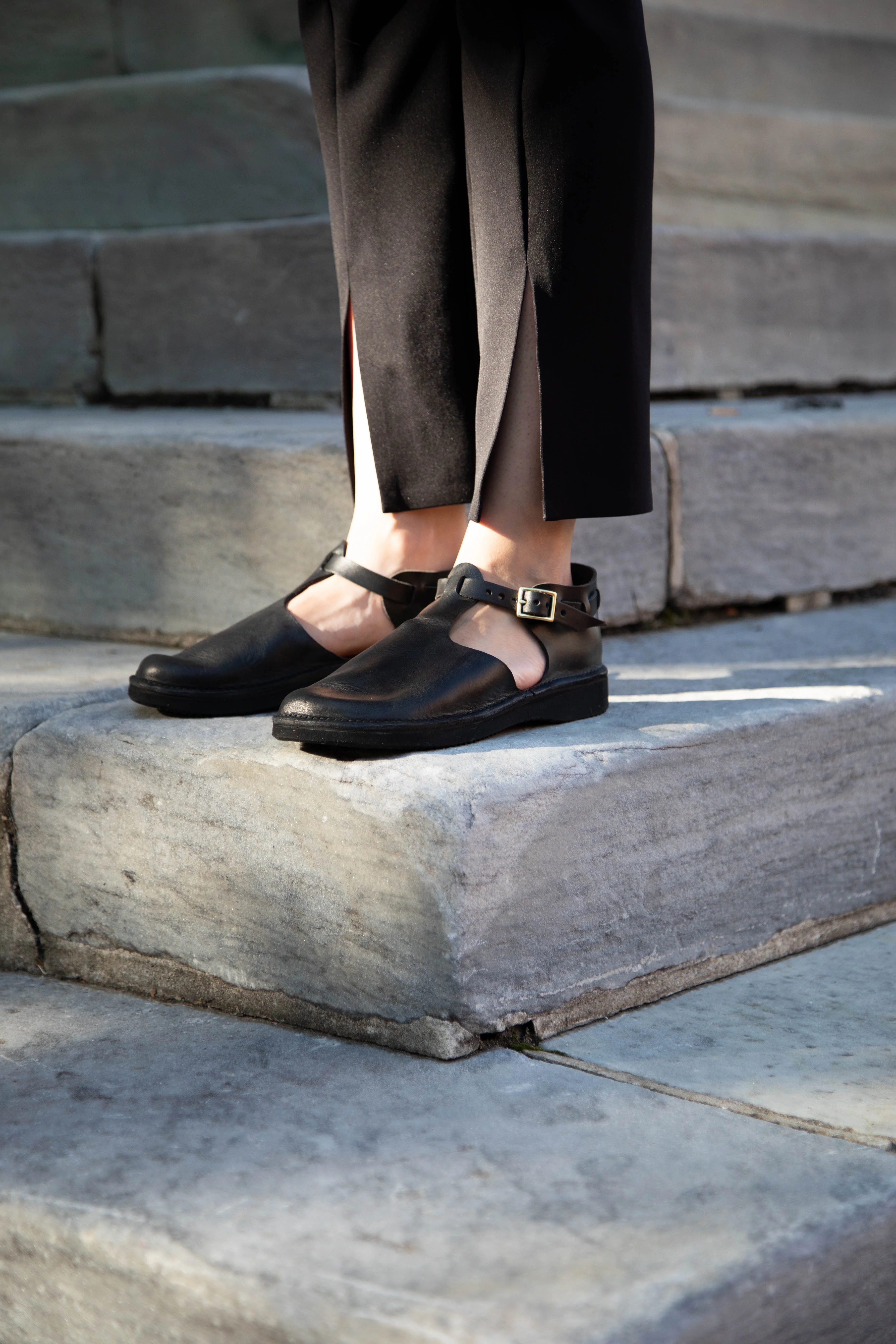 Aurora Shoes T-Strap in Black - Image 4