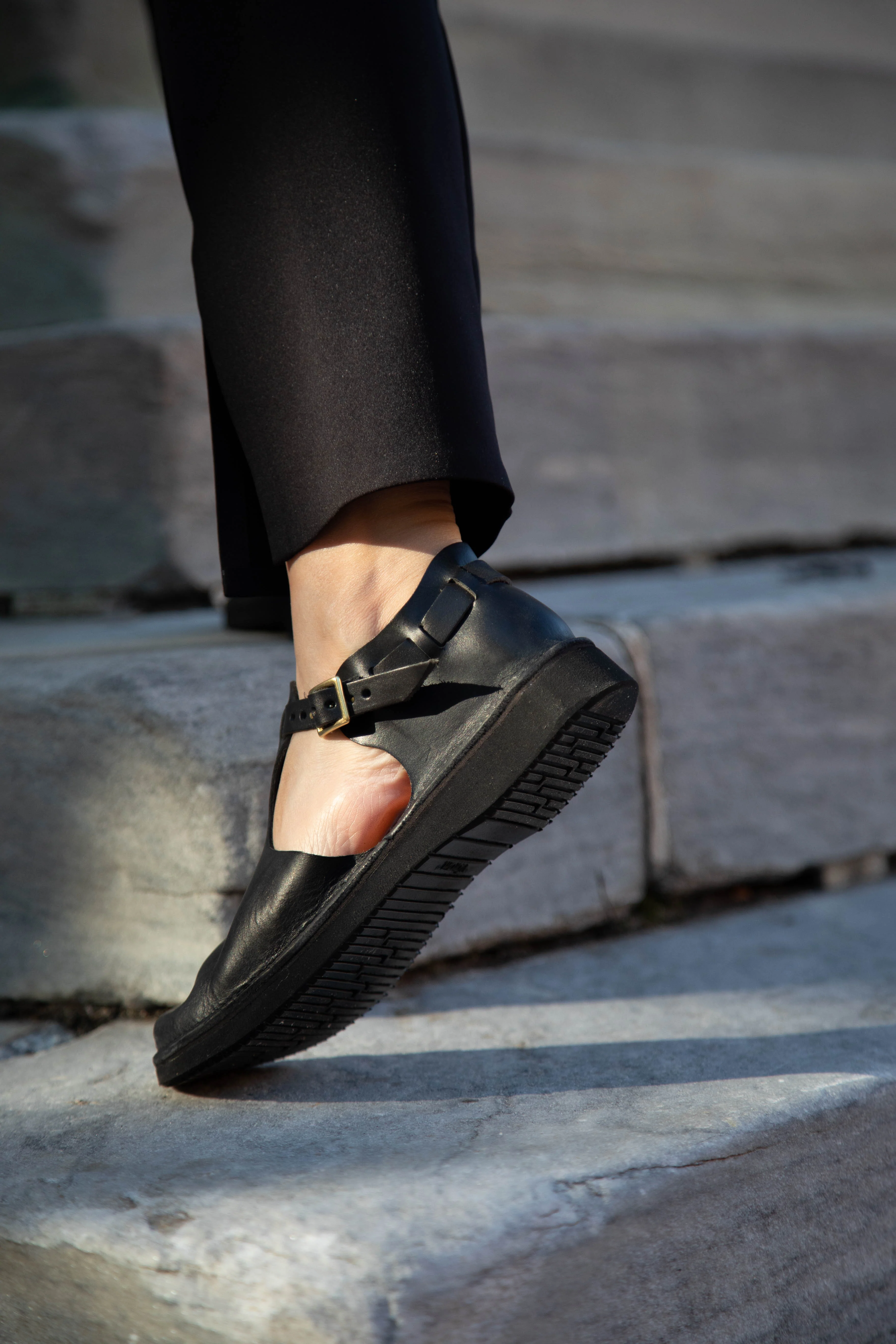 Aurora Shoes T-Strap in Black - Image 5