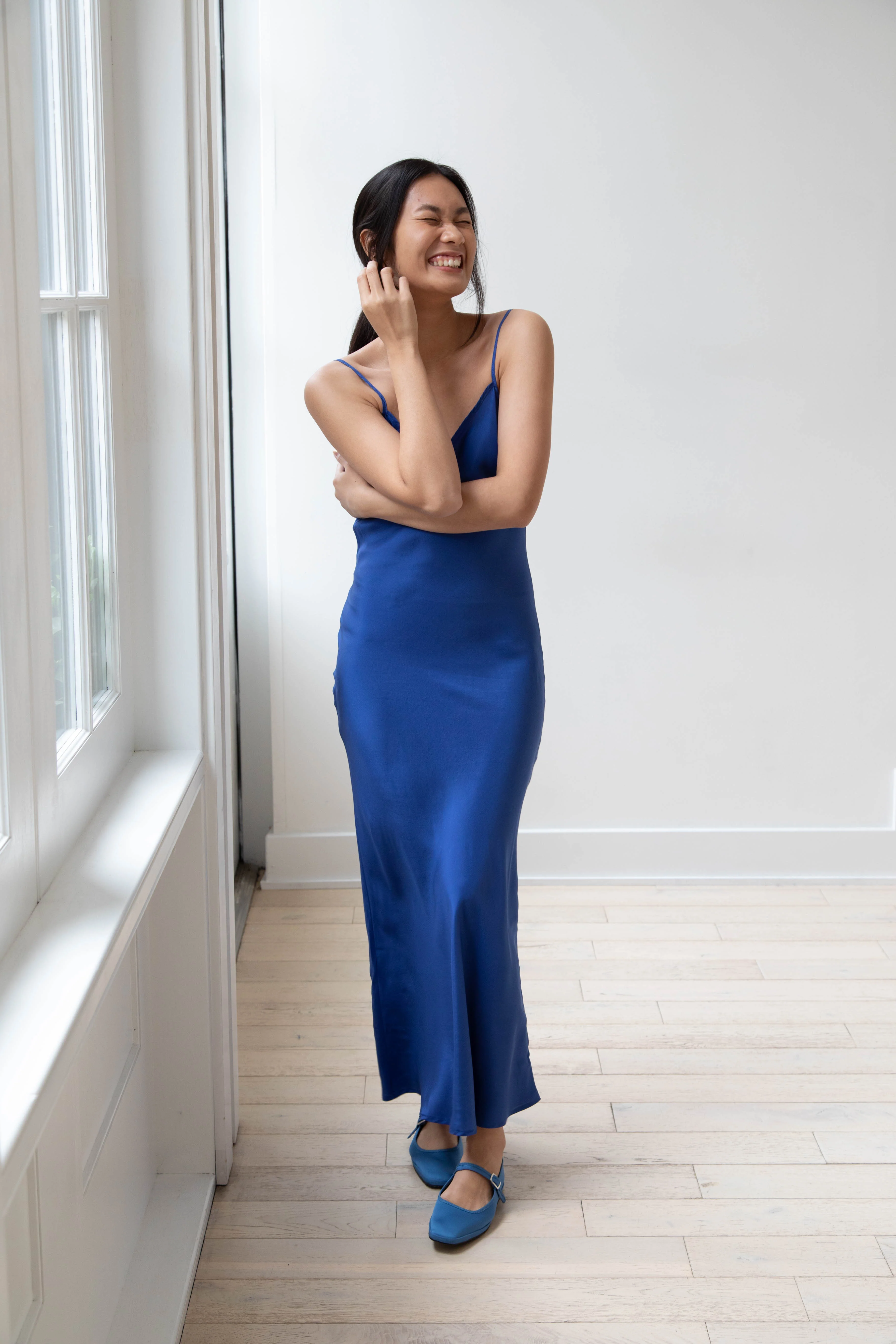 Barena Venezia | Aga Dress in Victoria Blue Silk - Image 19