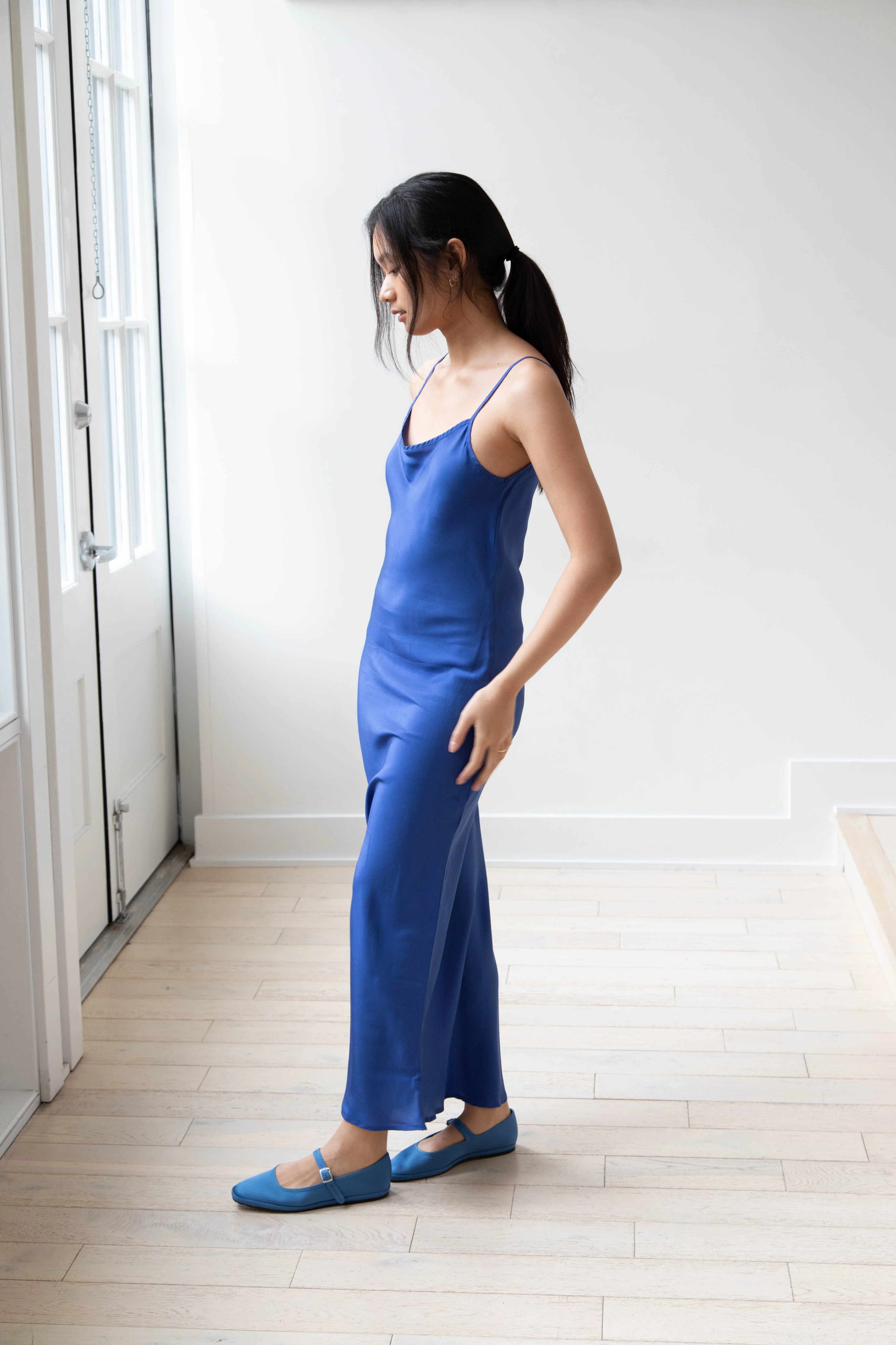 Barena Venezia | Aga Dress in Victoria Blue Silk - Image 4