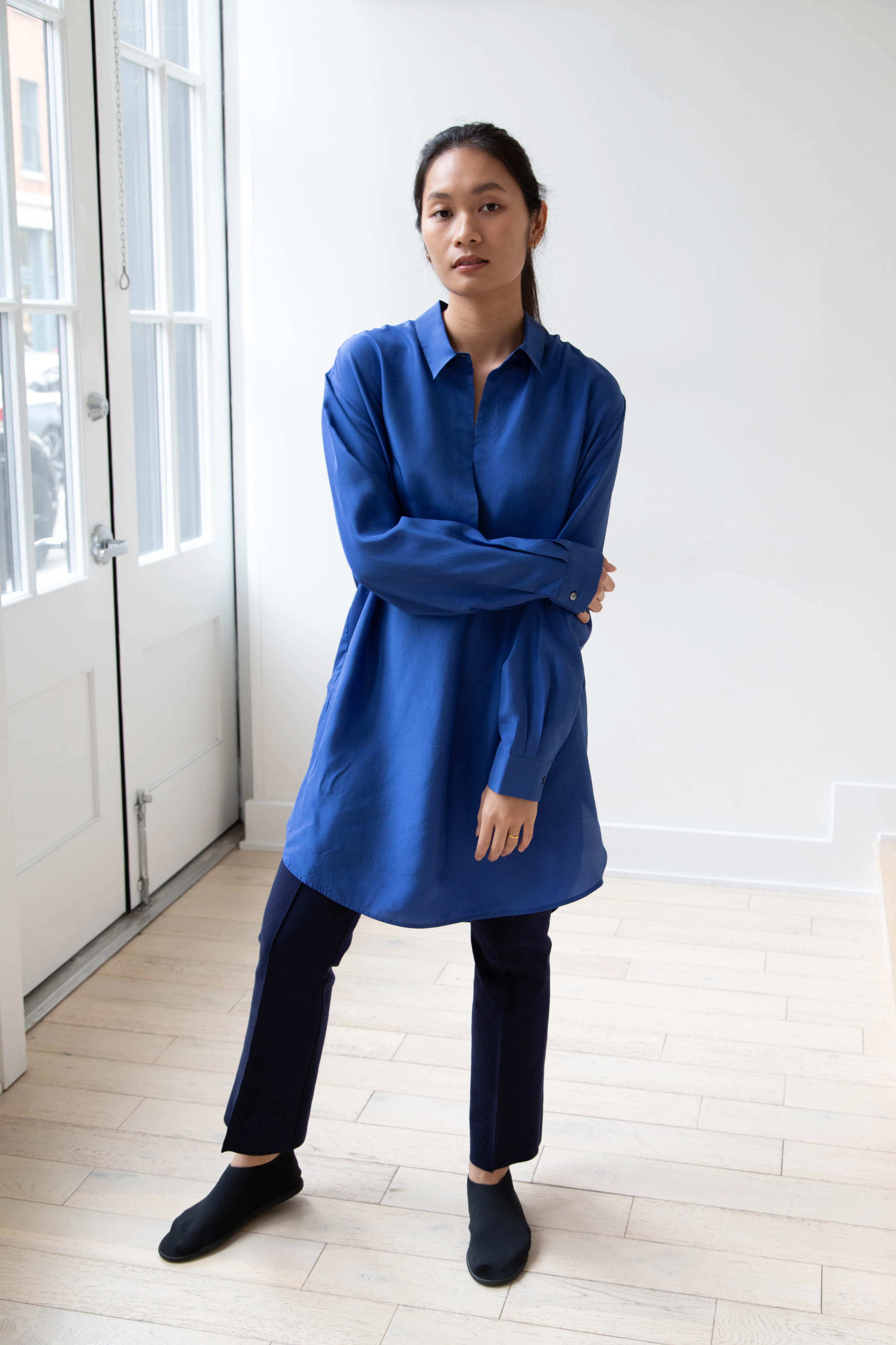 Barena Venezia | Cencia Tunic in Victoria Blue Silk - Image 11