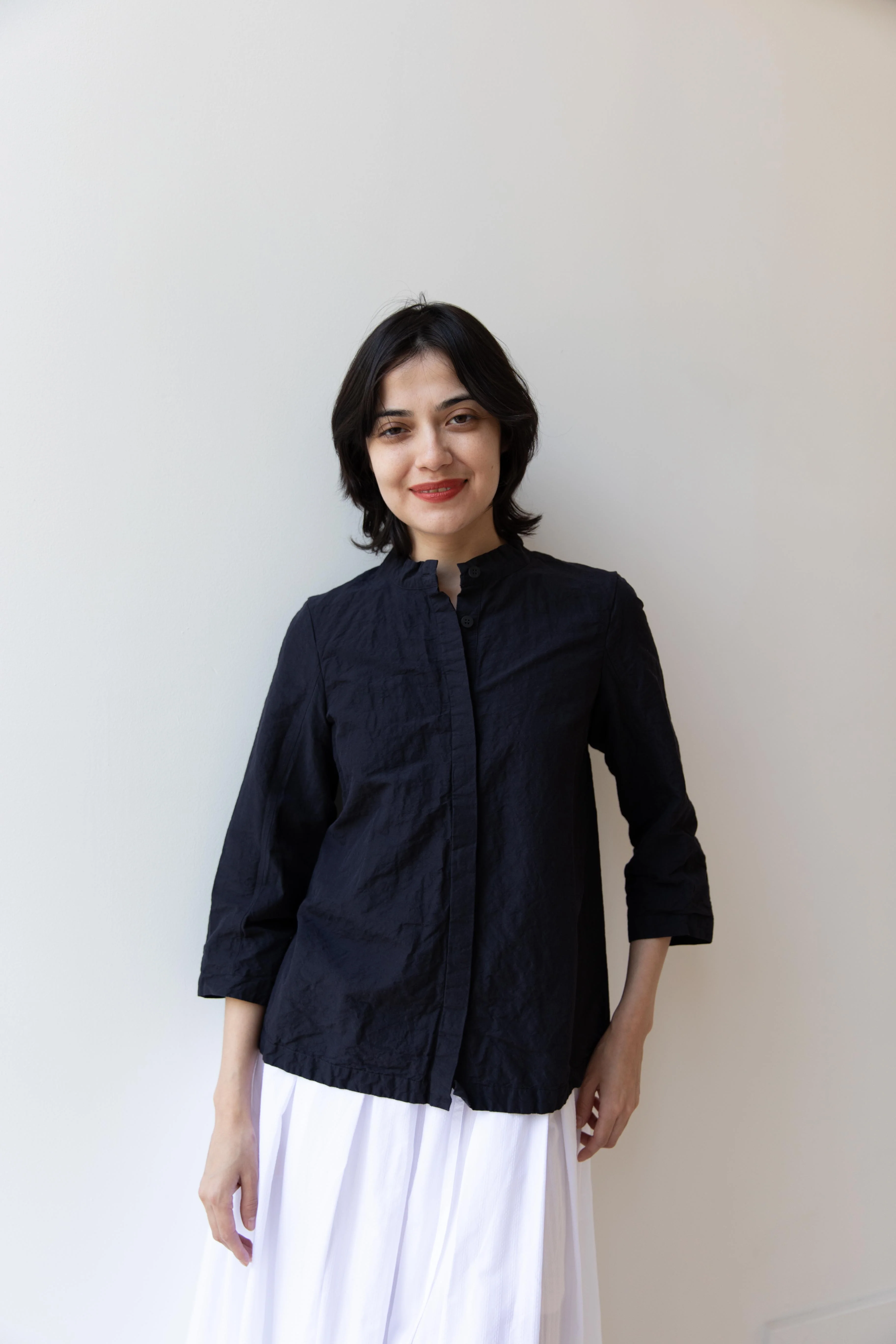 Bergfabel | Ada Shirt in Midnight Cotton Linen - Image 8