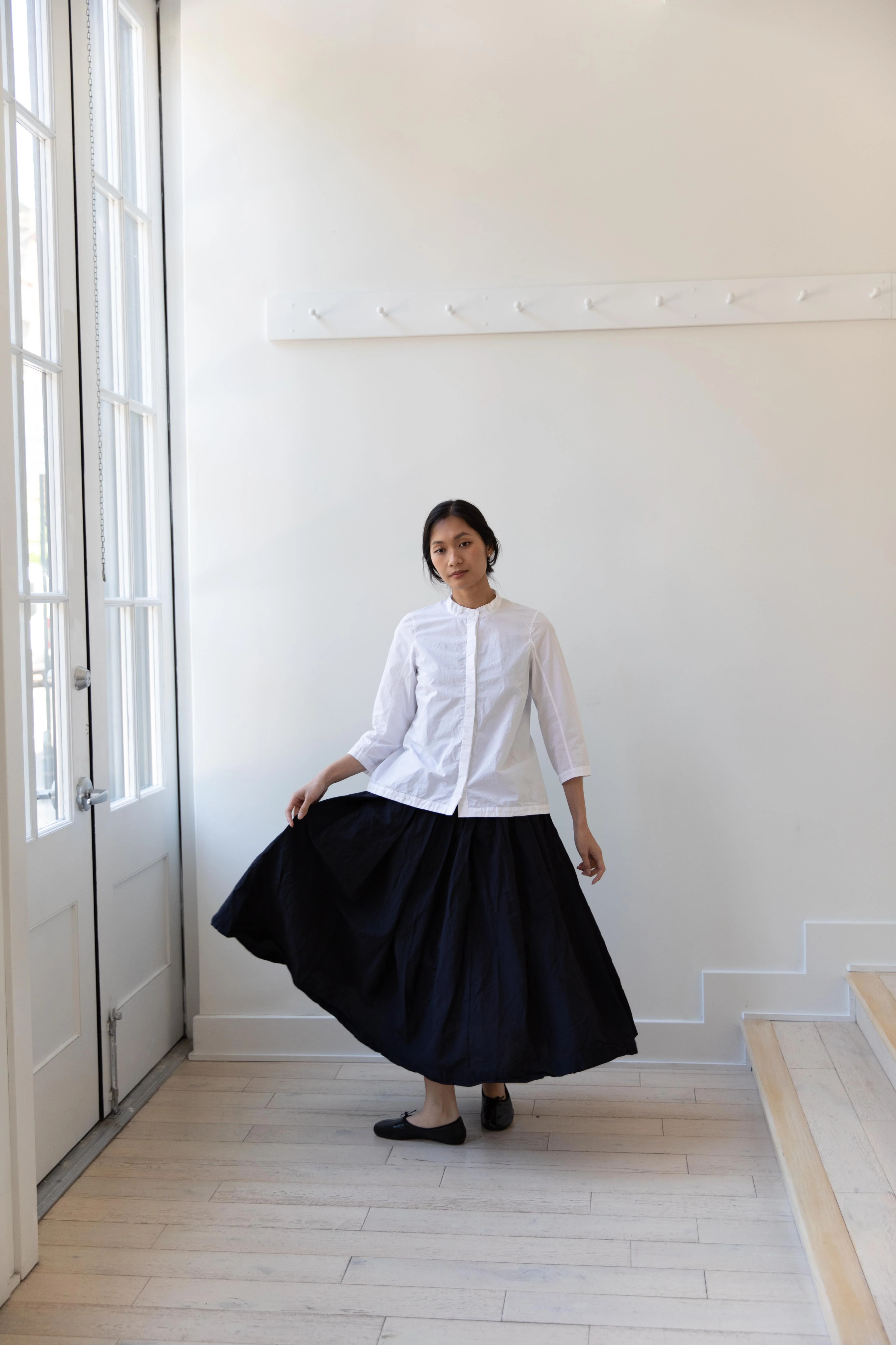 Bergfabel | Ada Shirt in White Cotton - Image 25